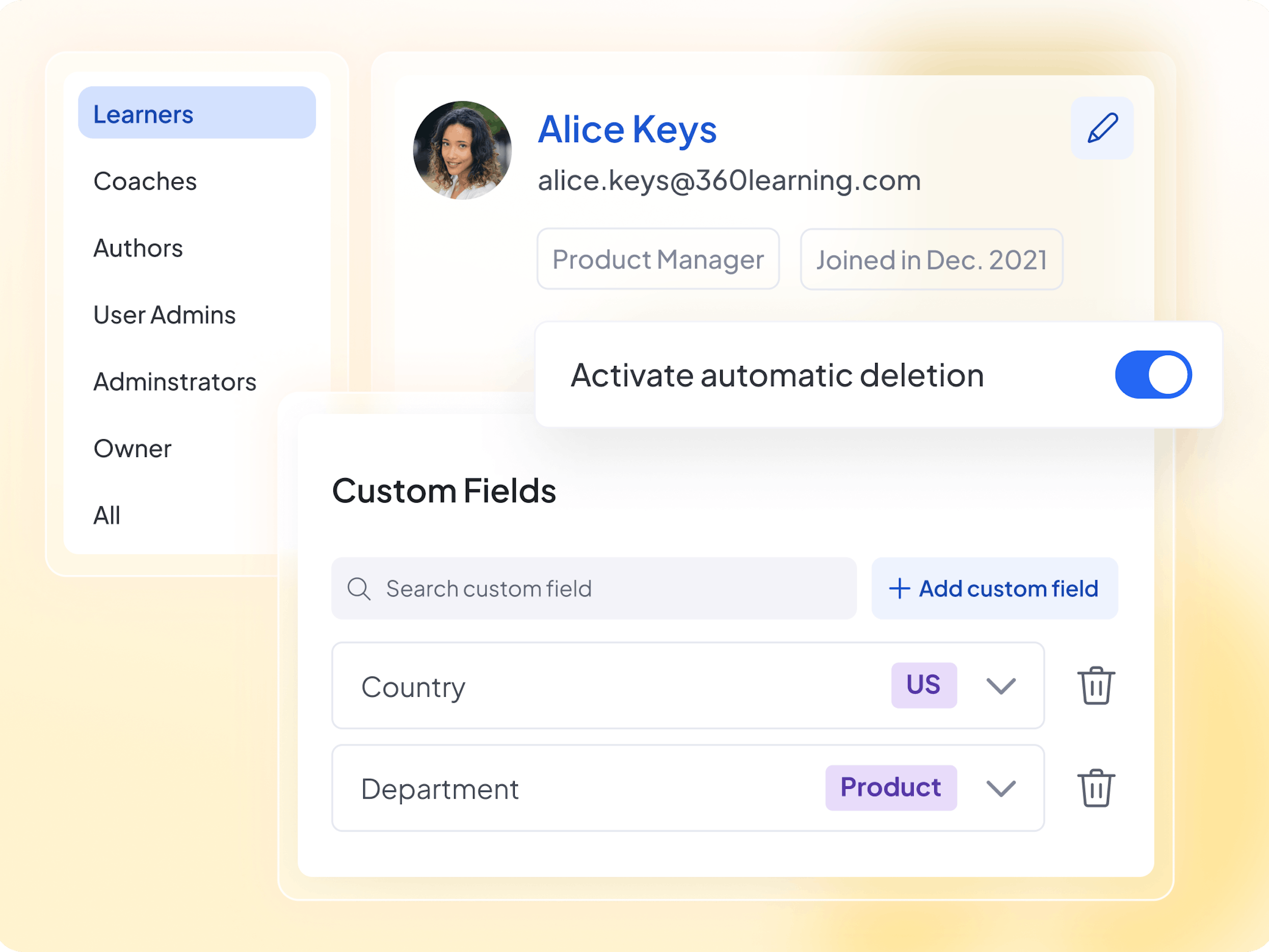 User Management Settings