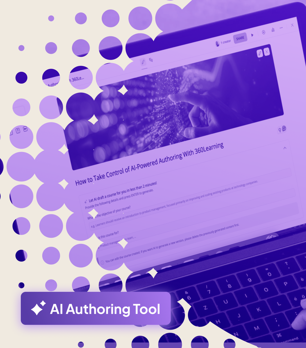 360Learning's prompt engineering AI-powered authoring tool