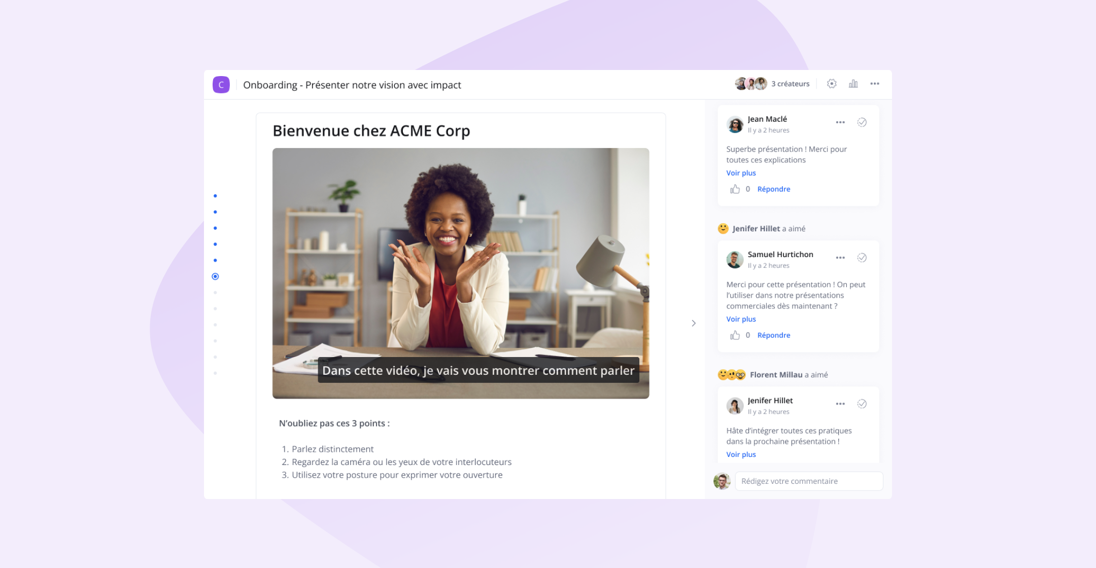 Mise à jour Produit : sous-titres vidéo automatiques, besoins de formation