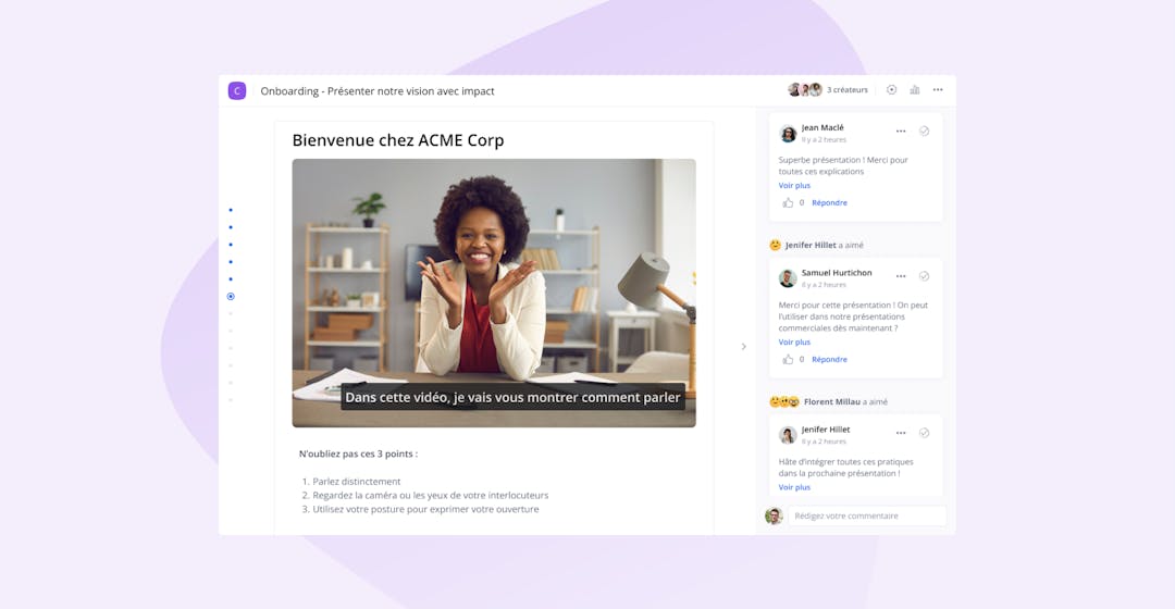 Mise à jour Produit : sous-titres vidéo automatiques, besoins de formation