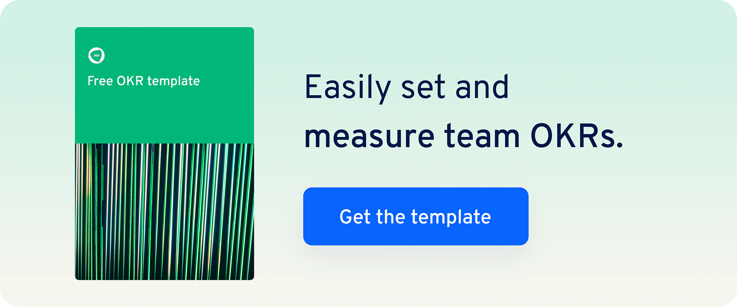 OKR template CTA