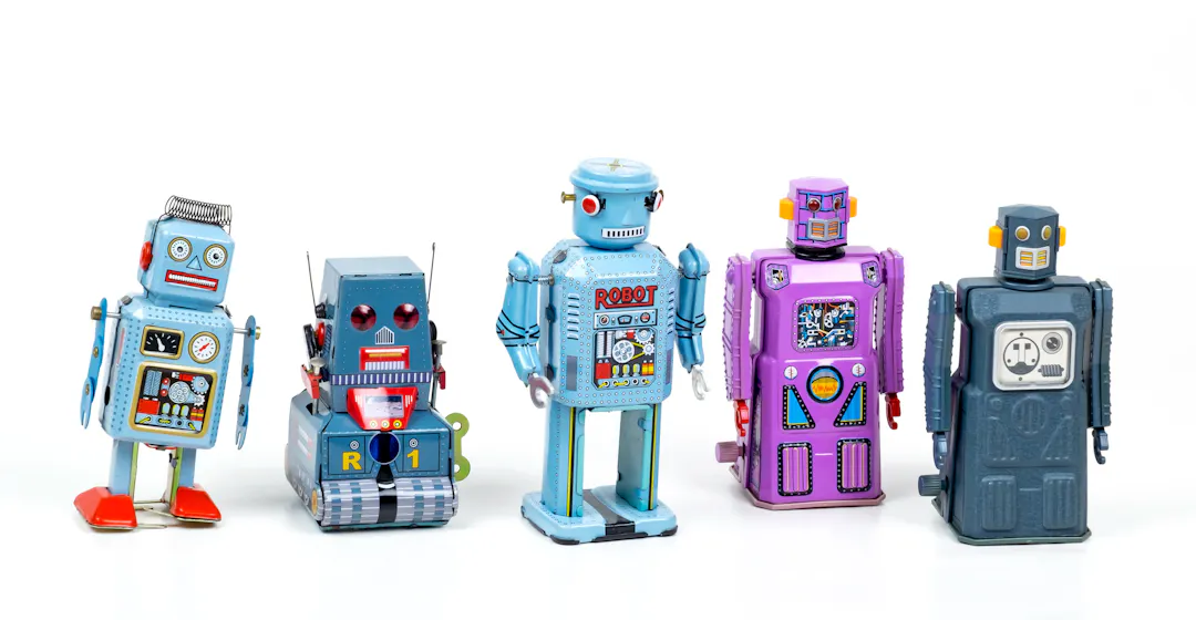 Robots representing AI-assisted soft skills training for employees