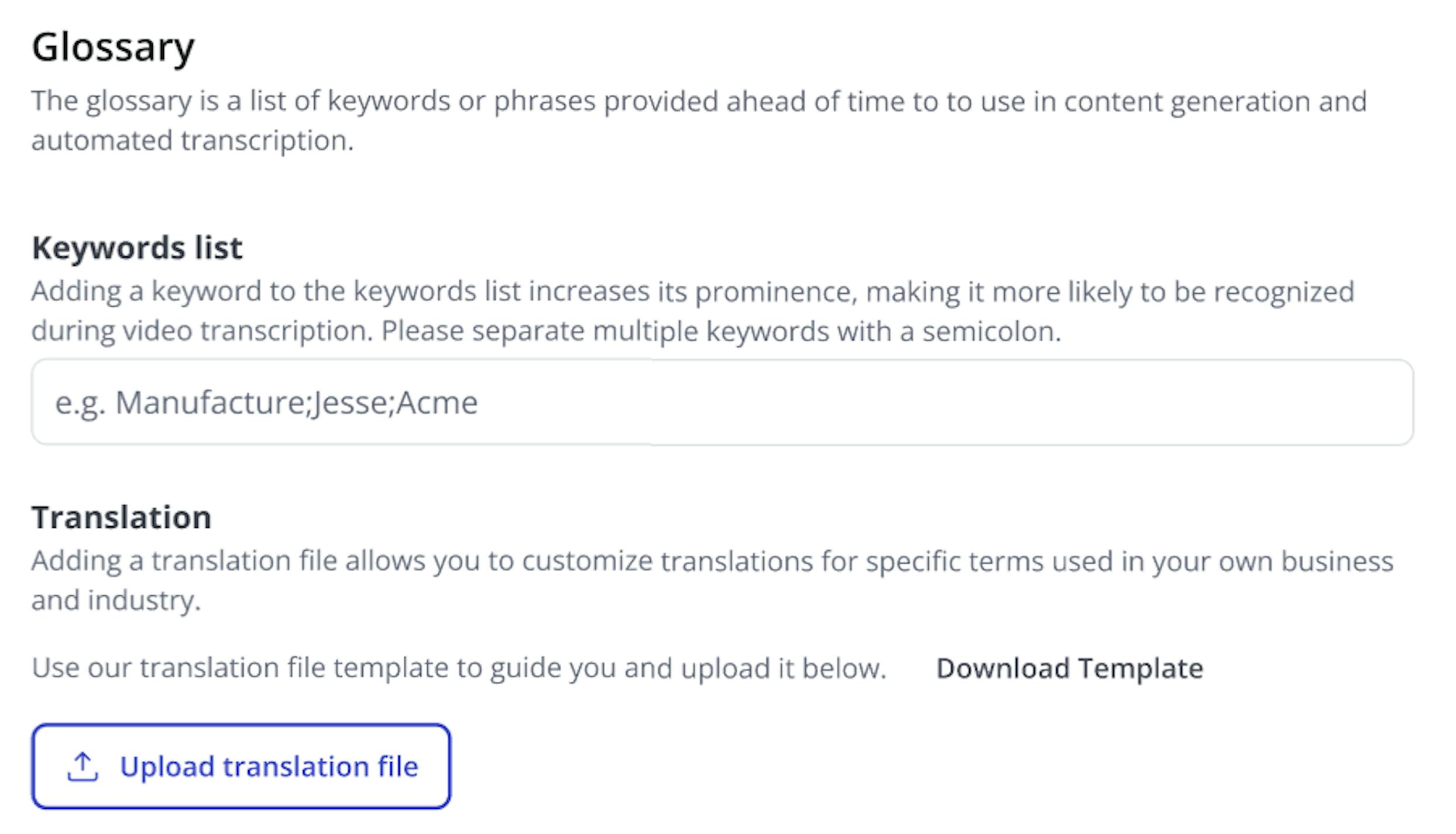 Custom AI Glossary