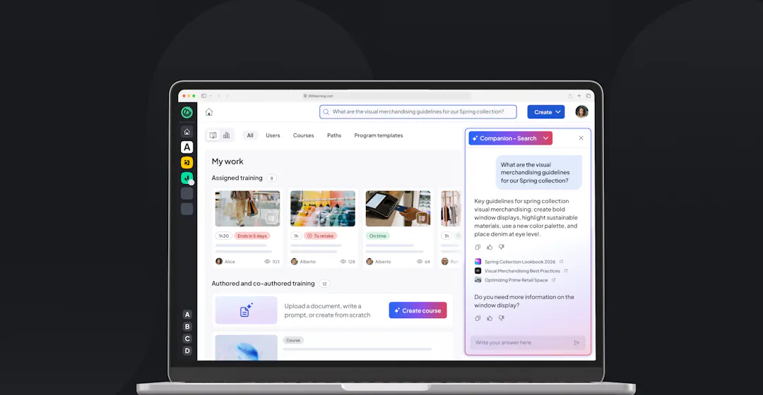 360Learning AI Companion Search Mode
