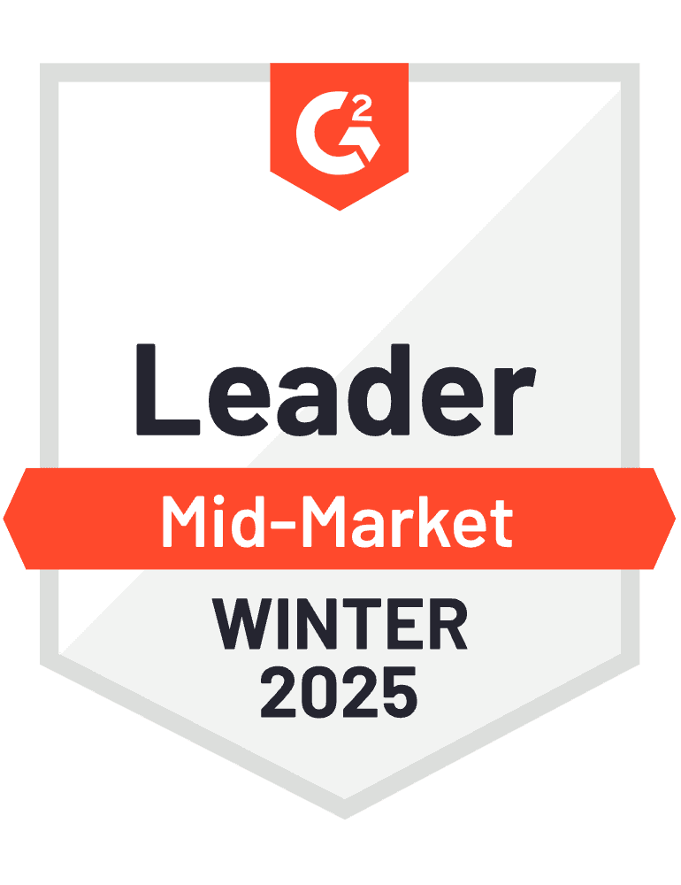 G2 Leader Mid-Market Winter 2025