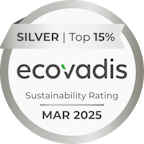 Thanks to these actions, we have achieved a Silver Medal from ECOVADIS with a score of 74.