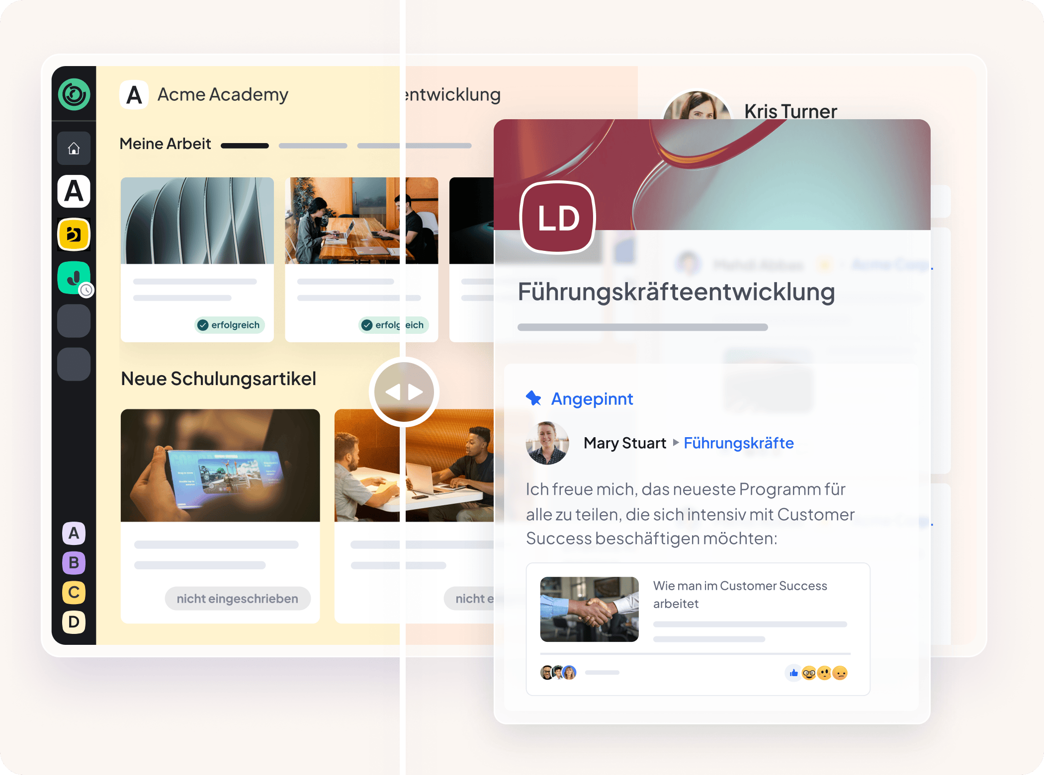 Personalisierte Schulungsprogramme LXP 