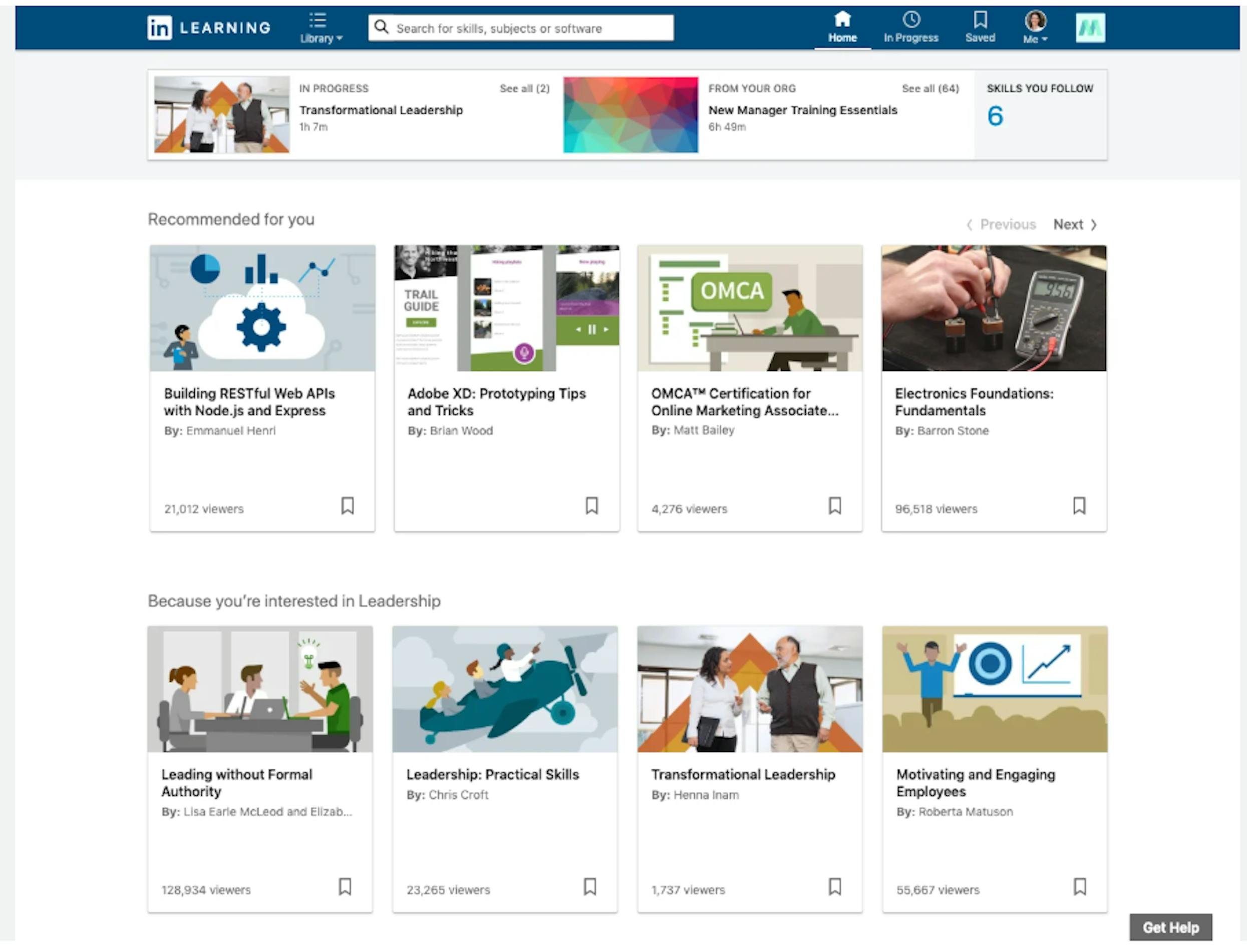 skill-basierte lernplattform linkedin learning