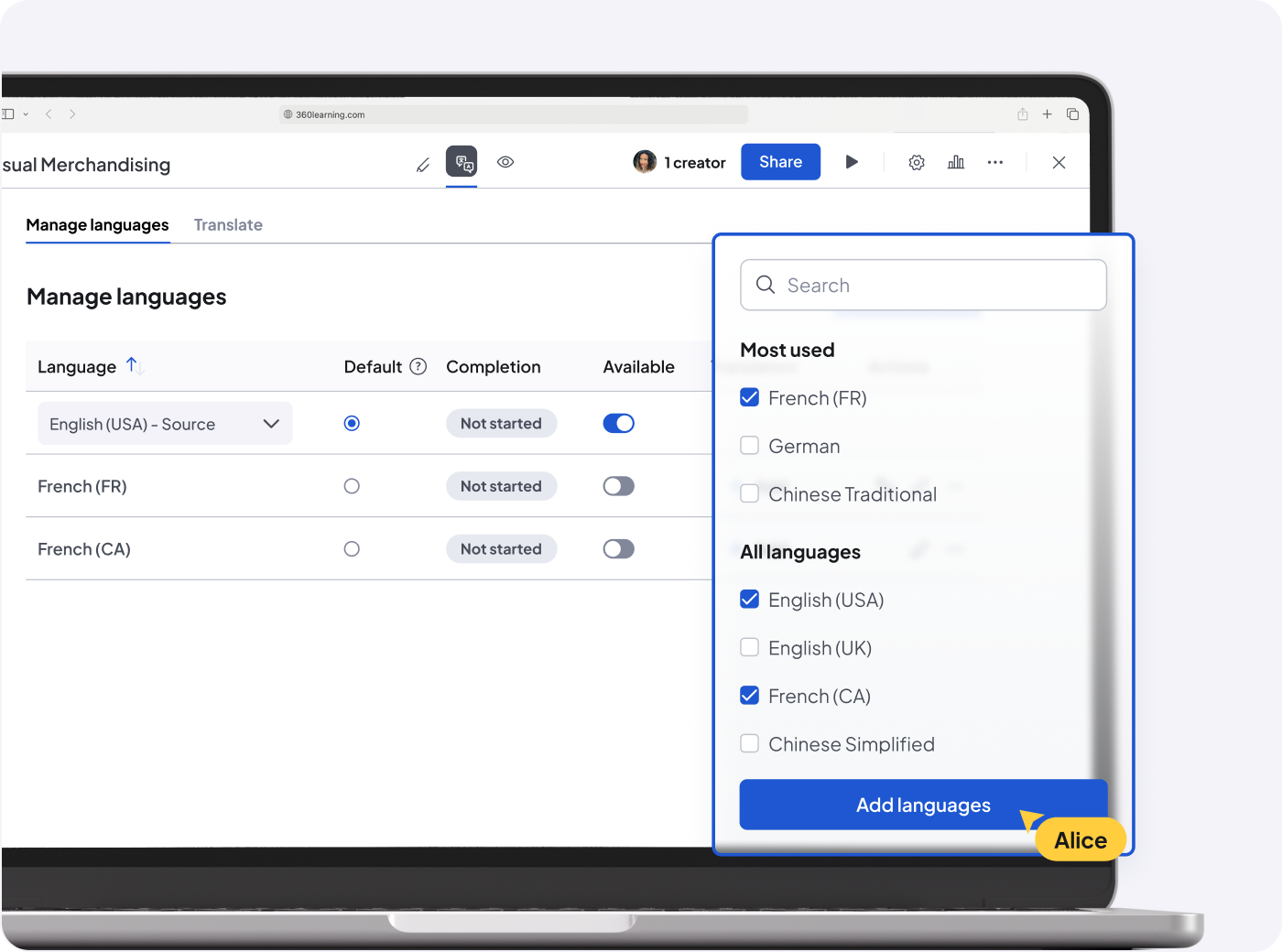 Language manager