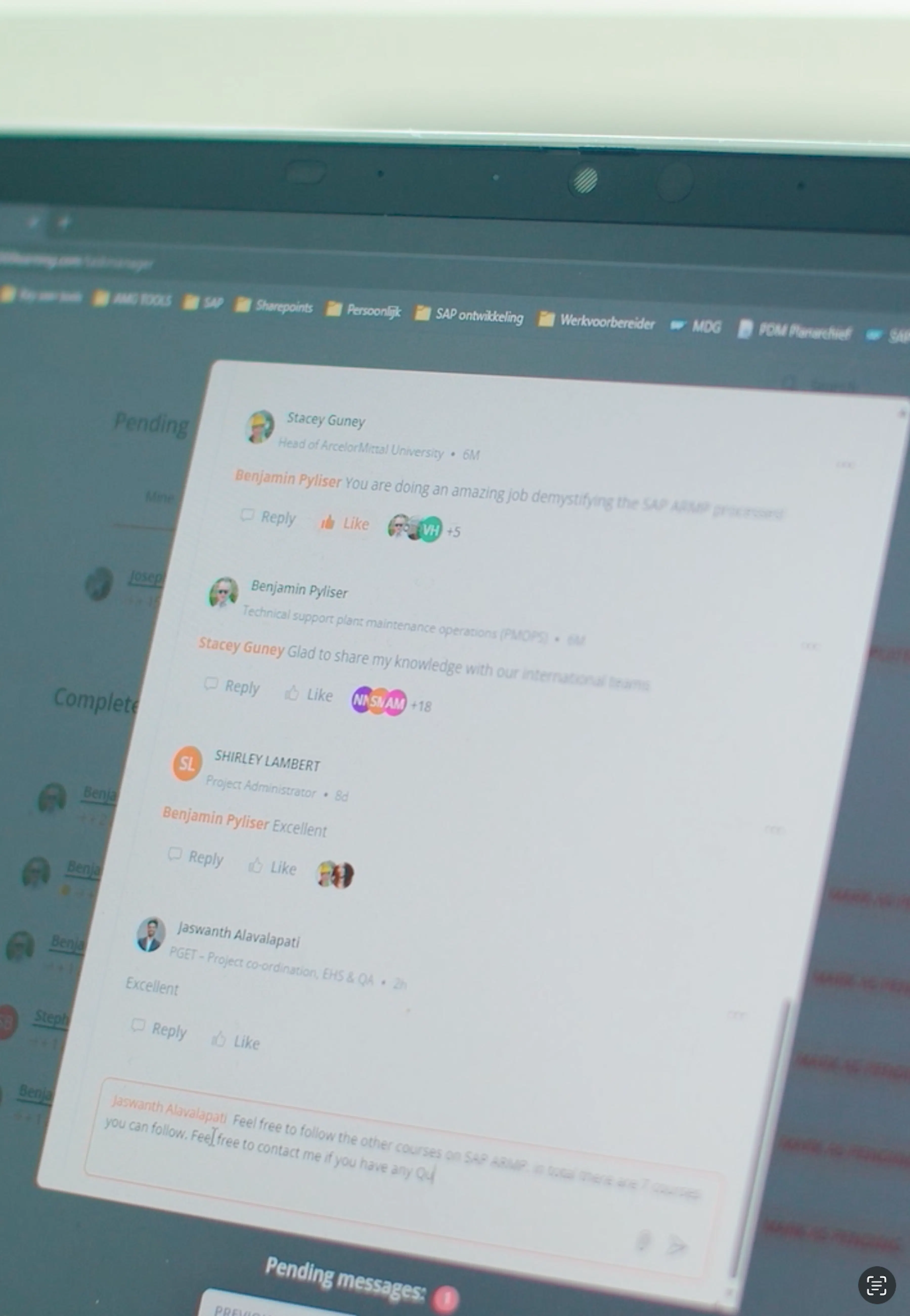 360Learning platform on desktop