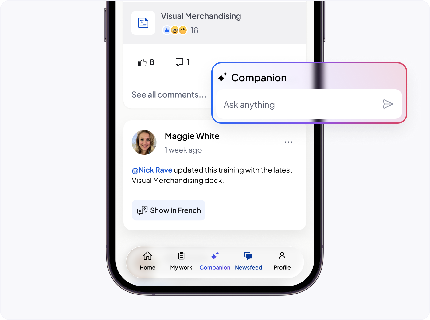 Mobile-first UX