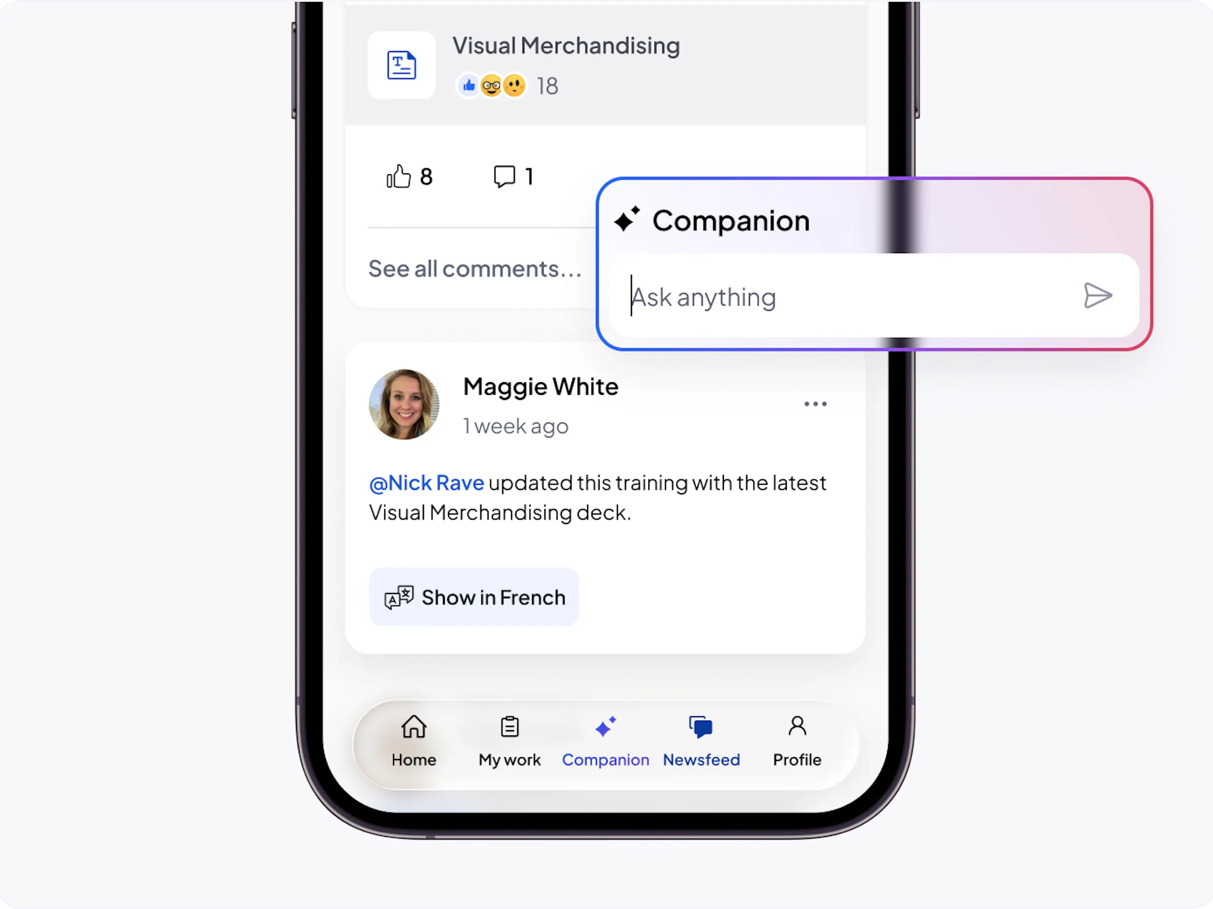 Mobile-first UX