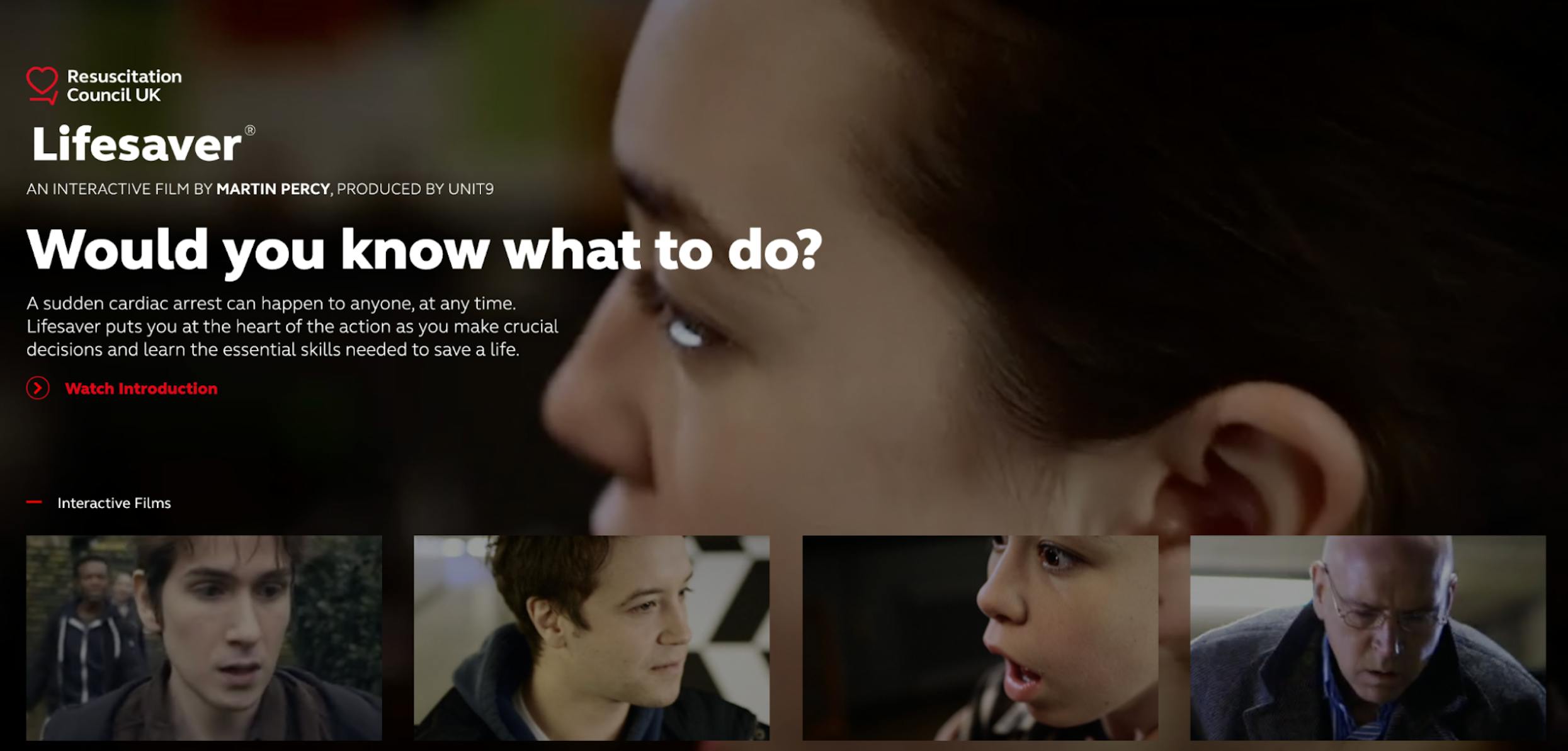Screenshot of a training video film from Lifesaver