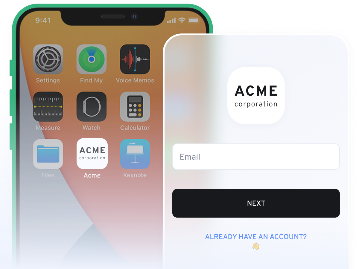 Illustration for custom app on mobile | 360Learning