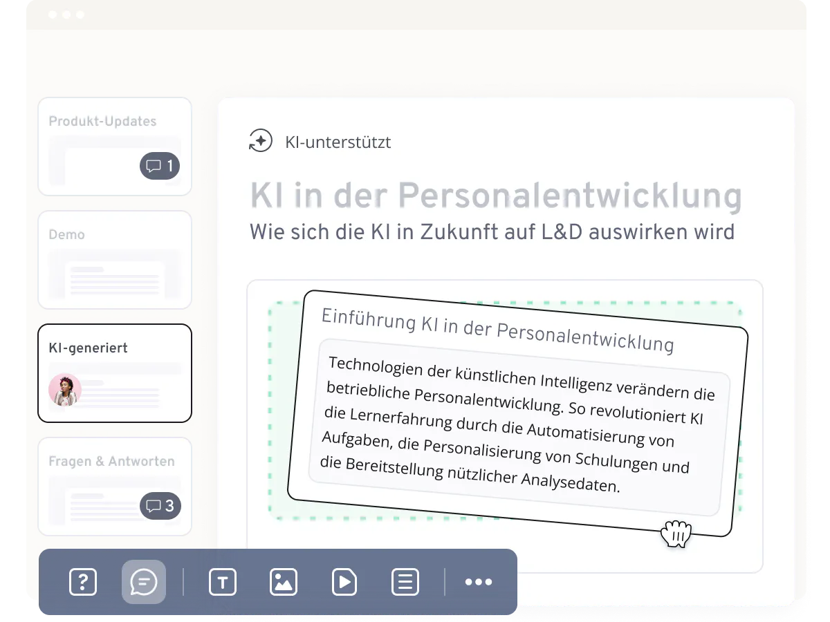 KI gestuetzte Kurserstellung | 360Learning
