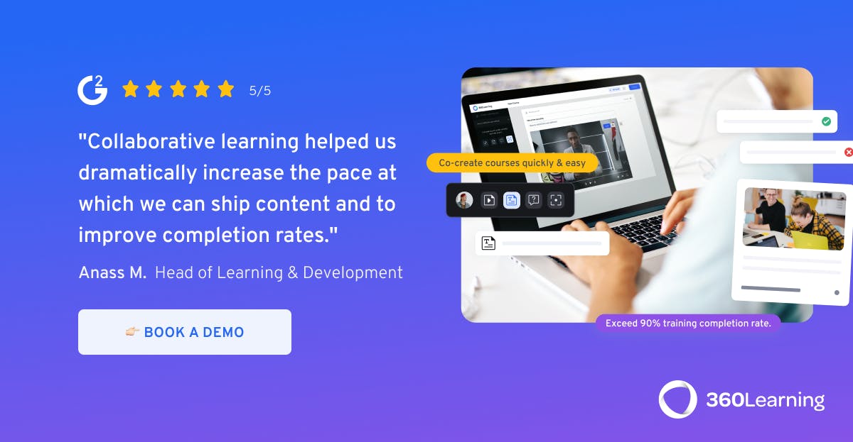 Book a demo of 360Learning