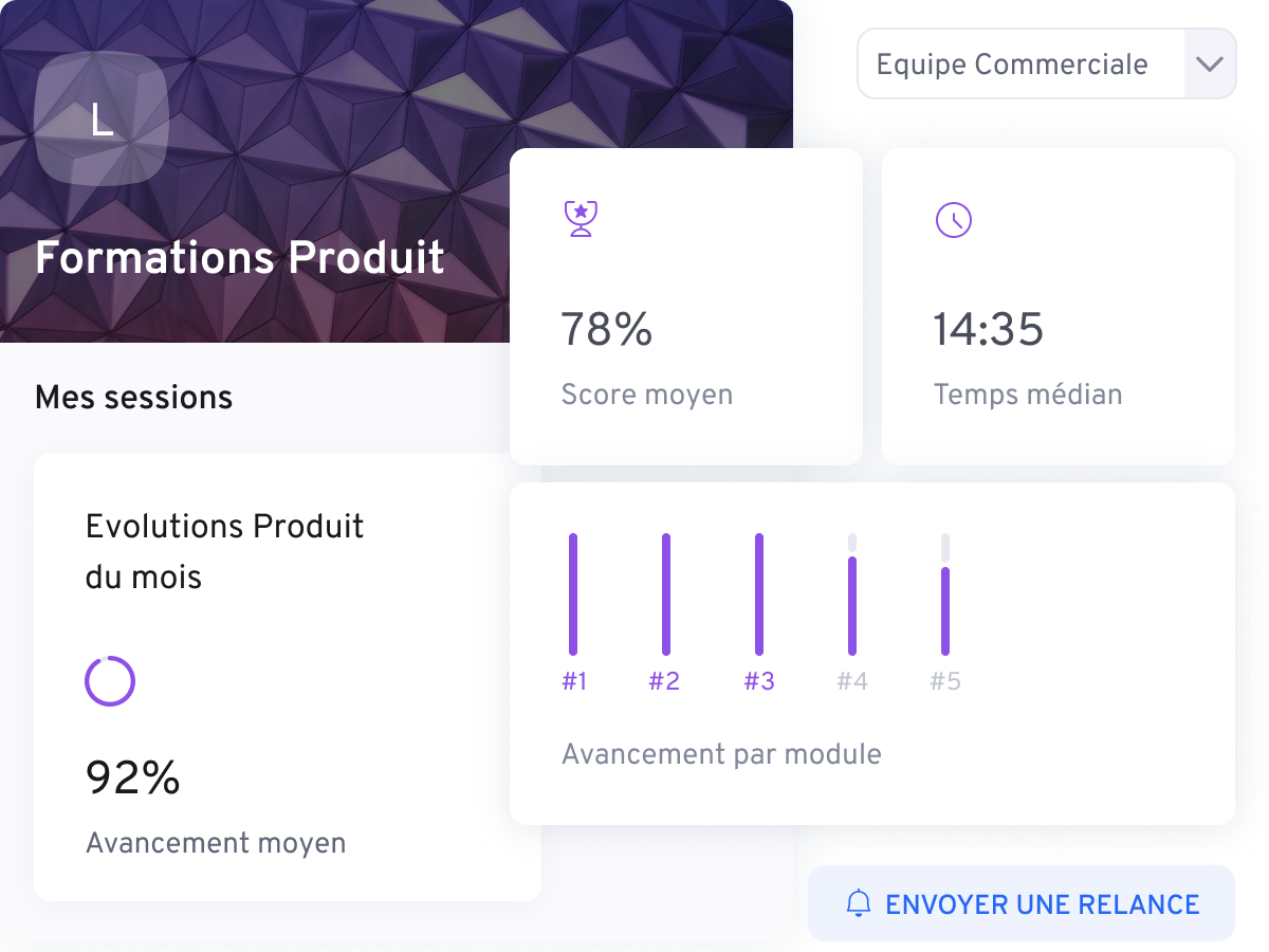 Illustration plateforme Scale | 360Learning