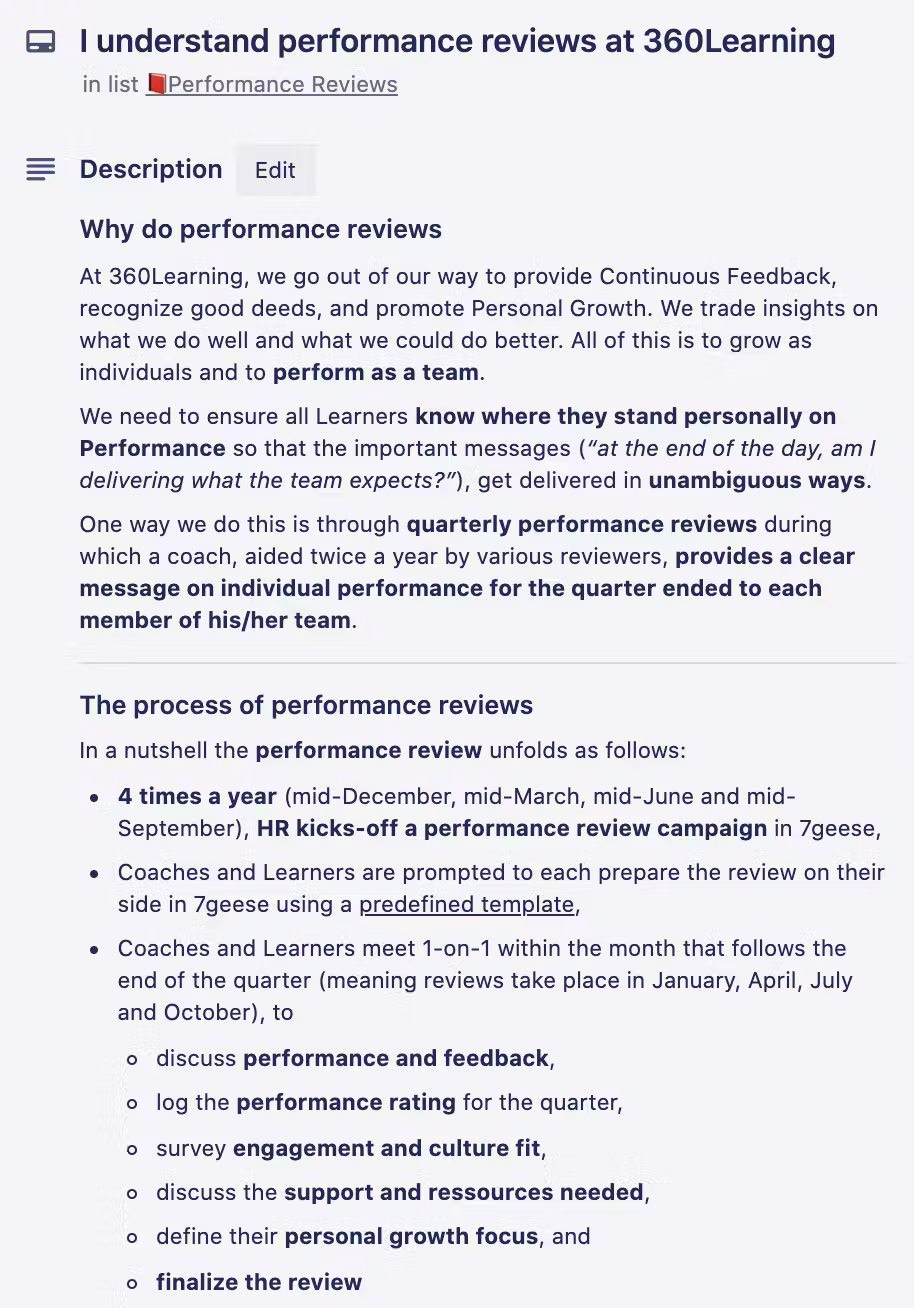 development plan in company performance-reviews