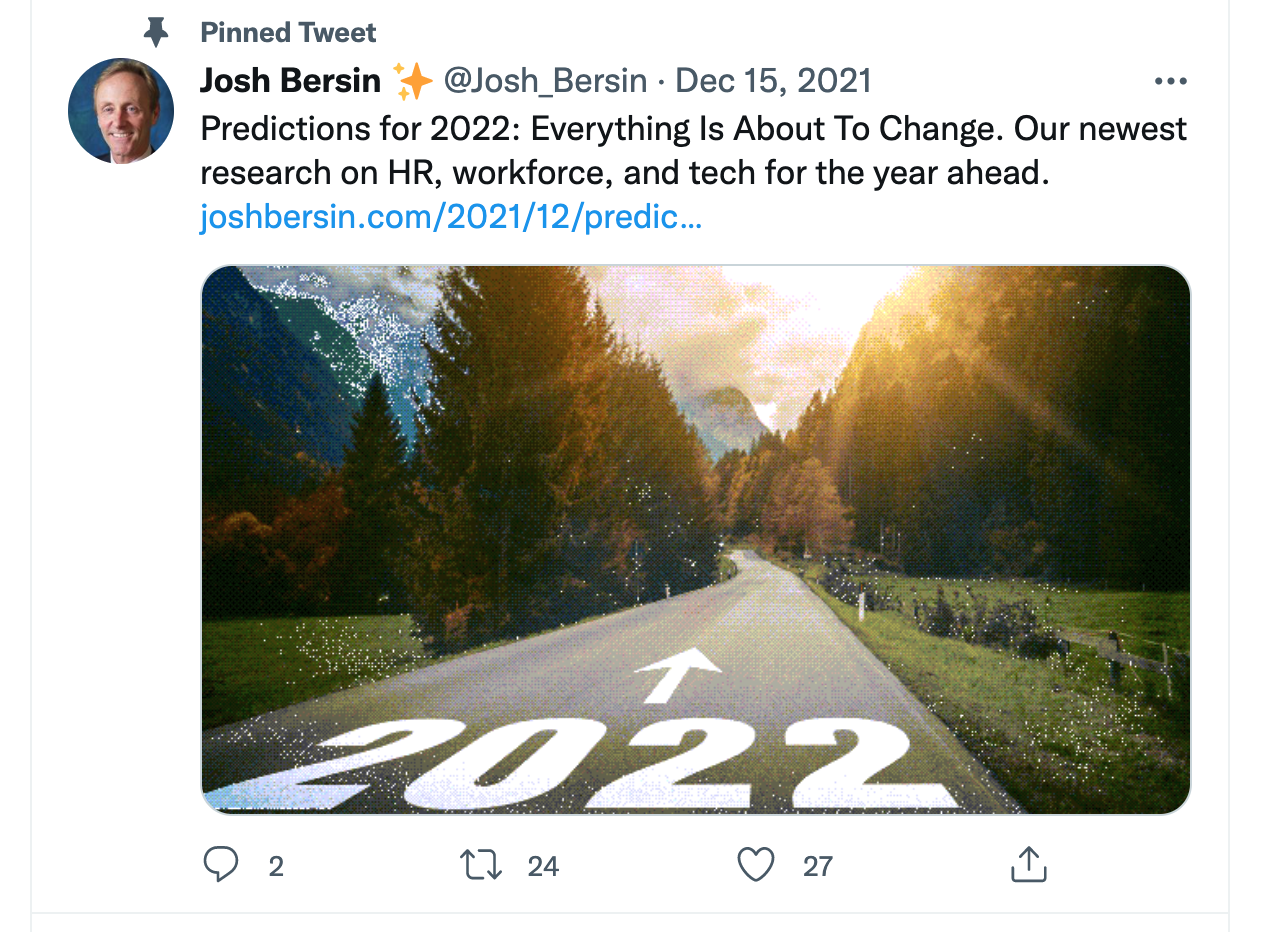 Josh Bersin on Twitter