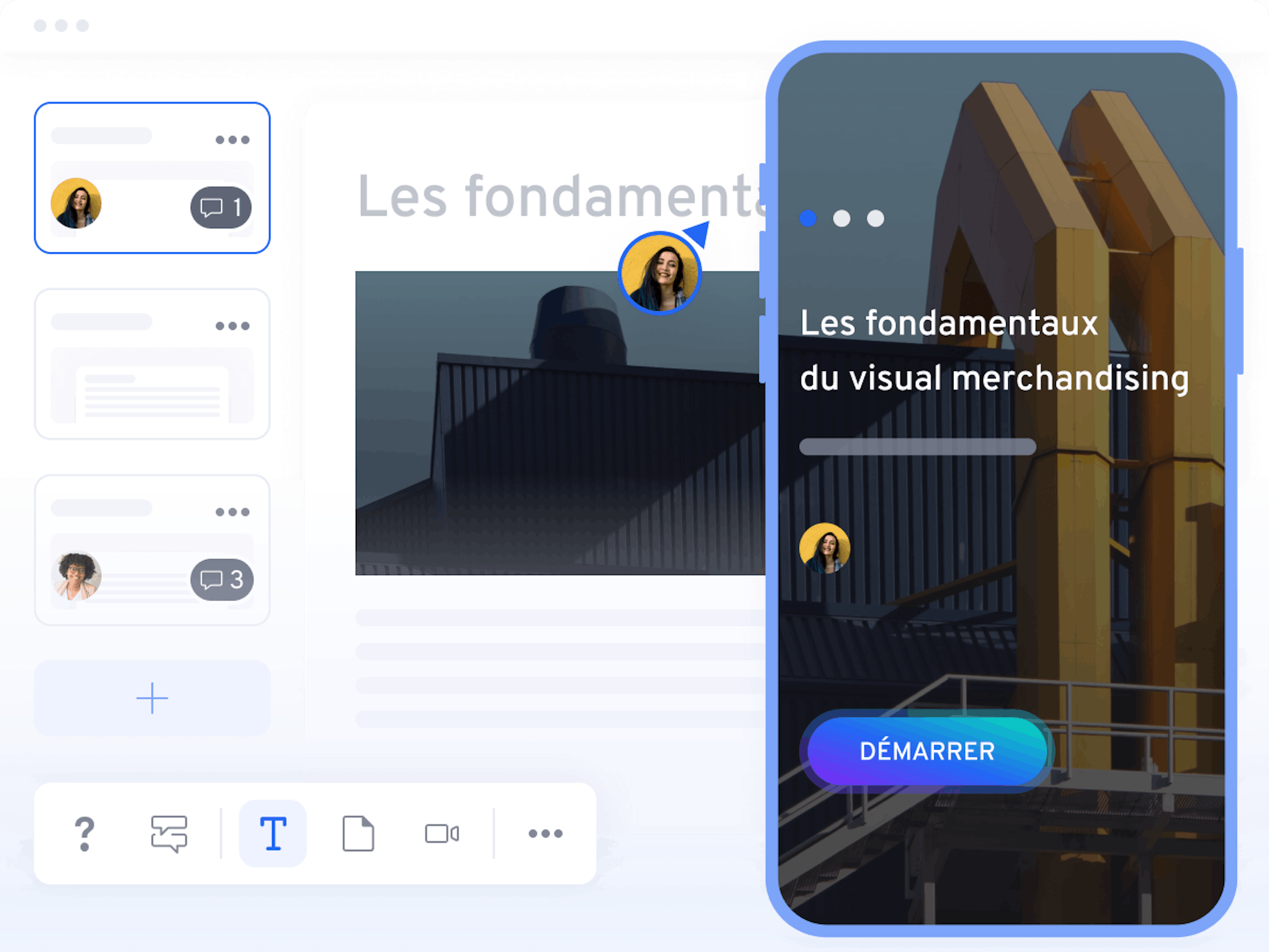 Illustration création cours mobile | 360Learning