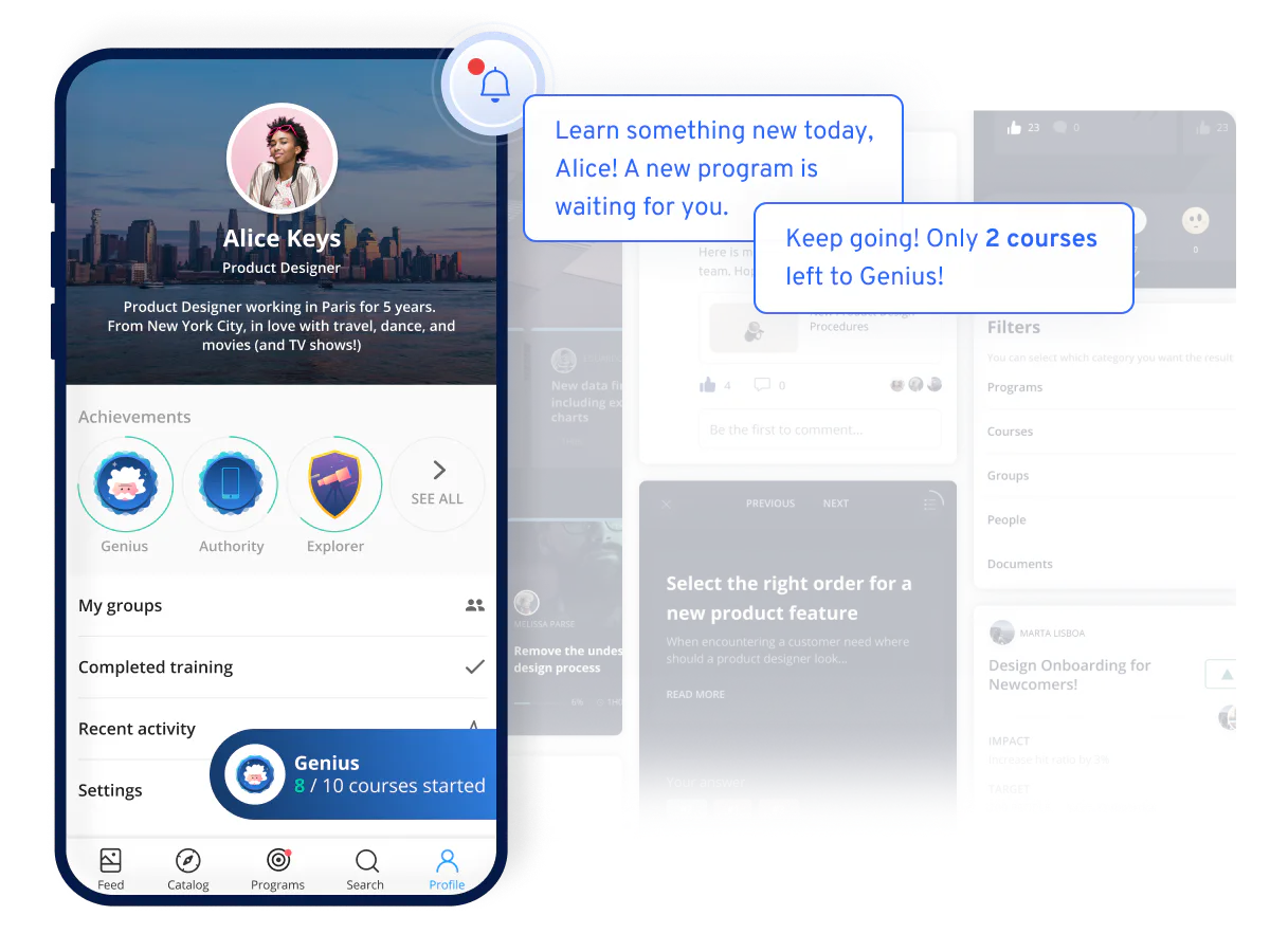 360 Learning Sample Interface #1 Collaborative Learning Management System | 360Learning