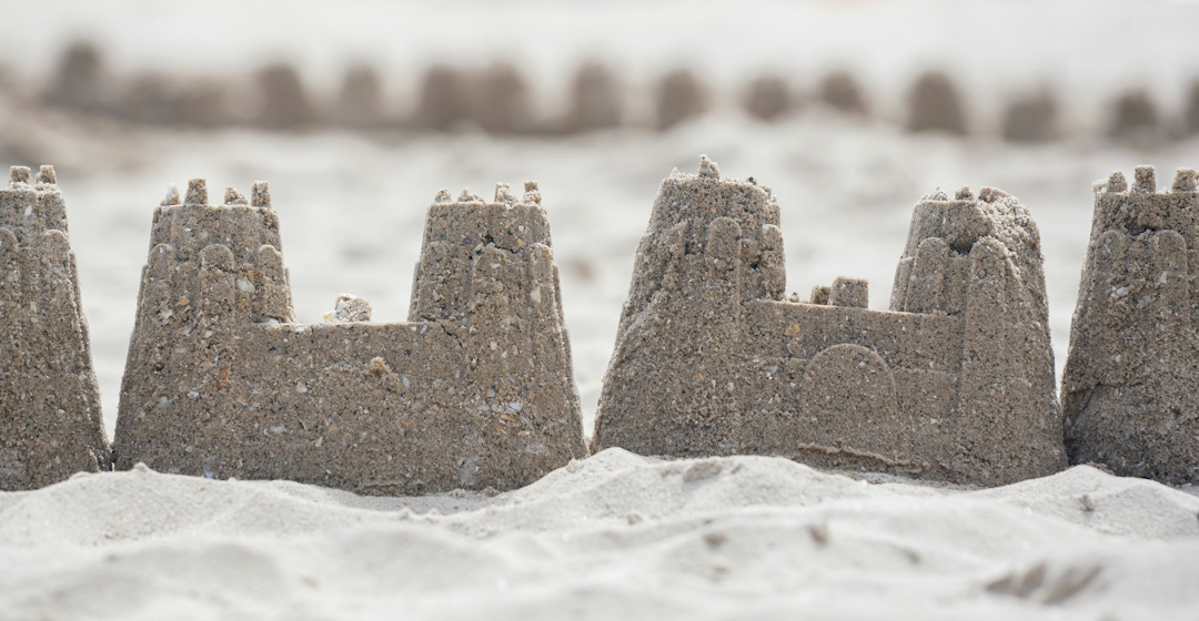 sand castle representing upskilling sandbox