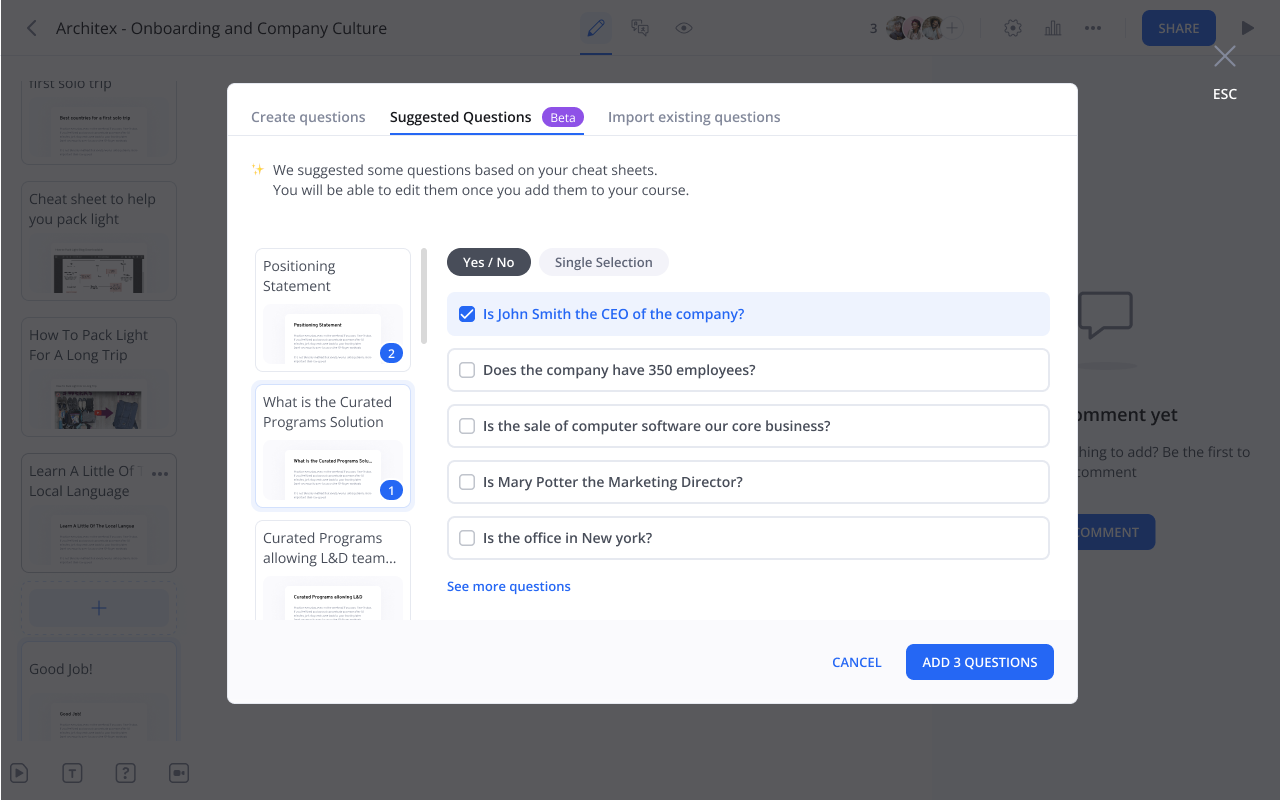 Product Update: Generative AI Question Creator, Authoring Flow ...
