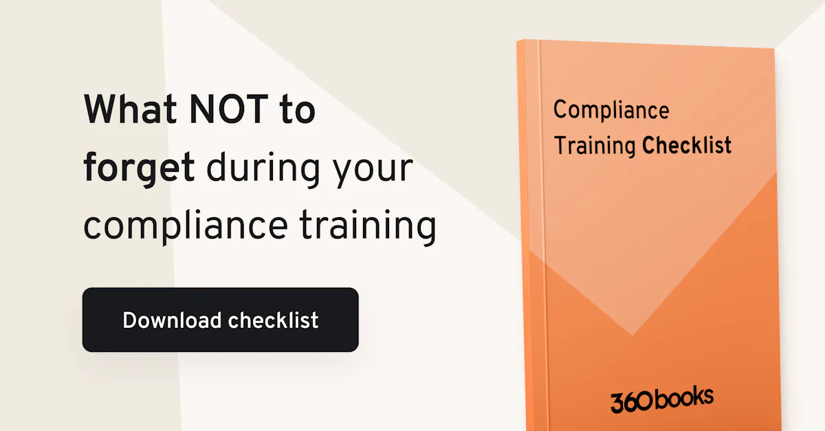 Compliance training checklist