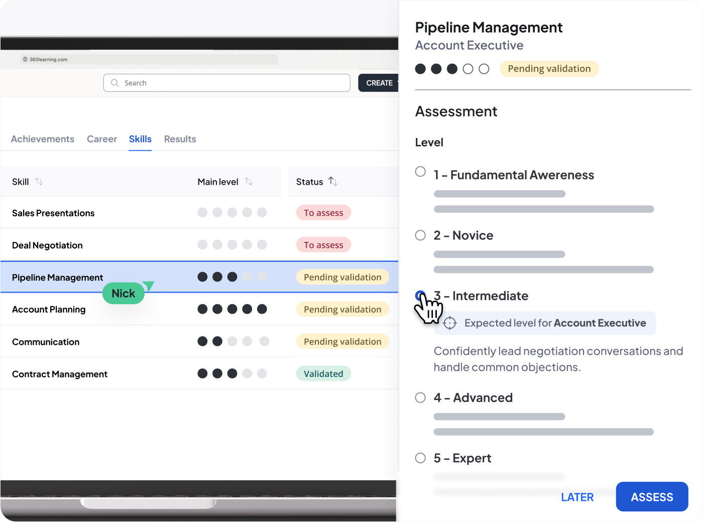 skills and assessments