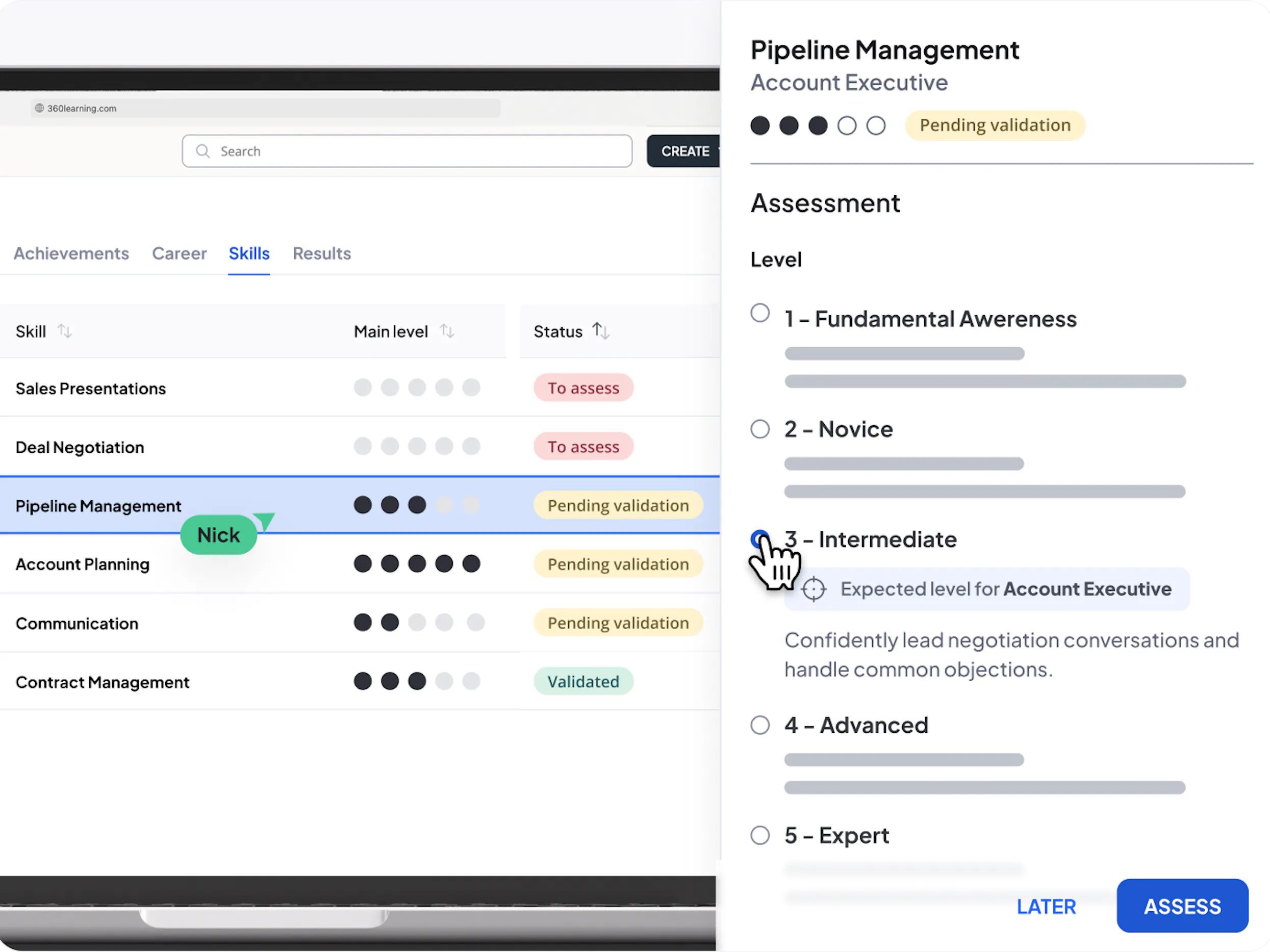 skills and assessments