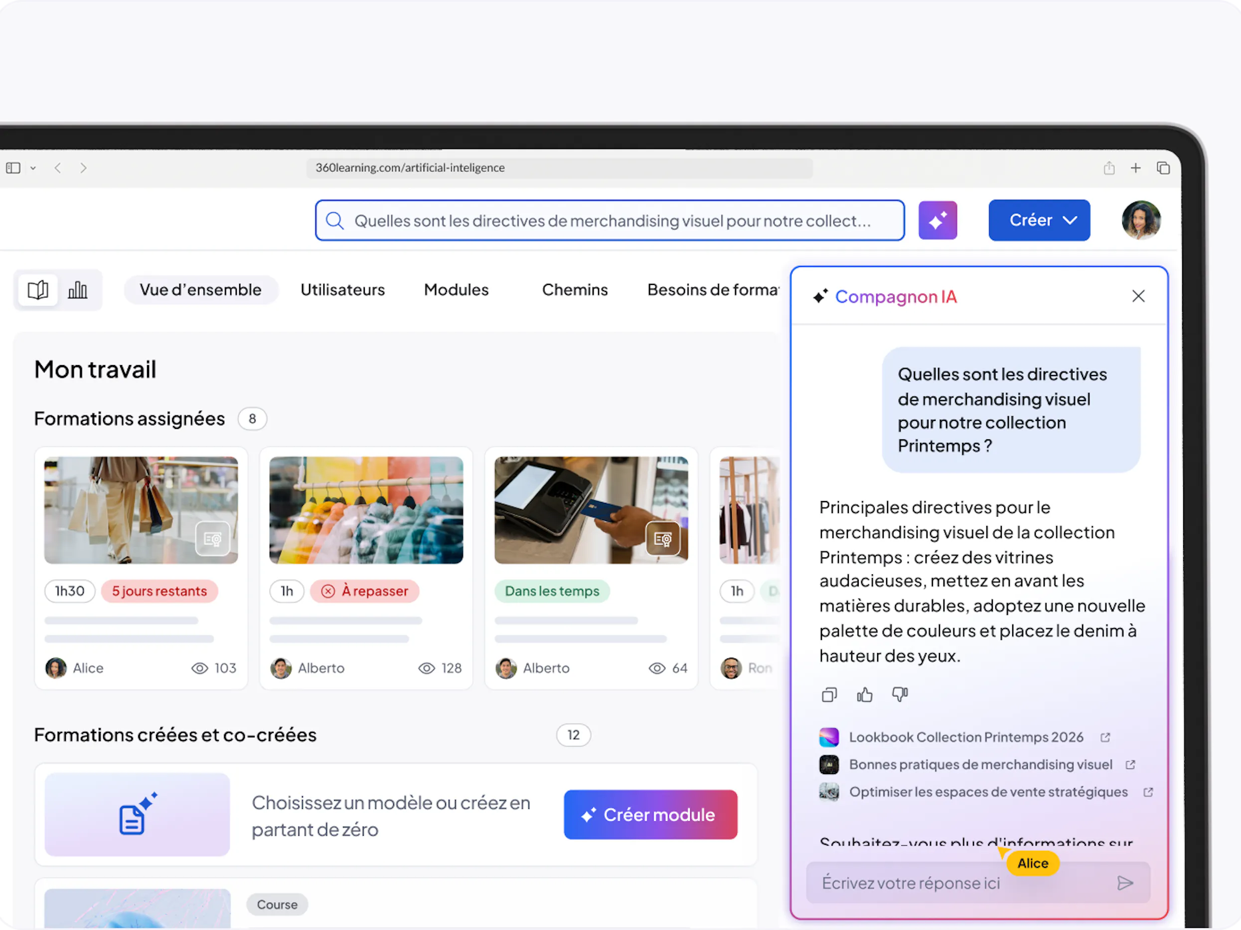 Apprentissage personnalisé
