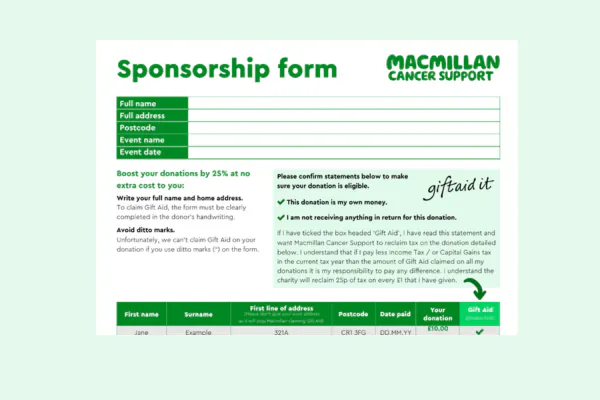 A thumbnail for the sponsorship form download.
