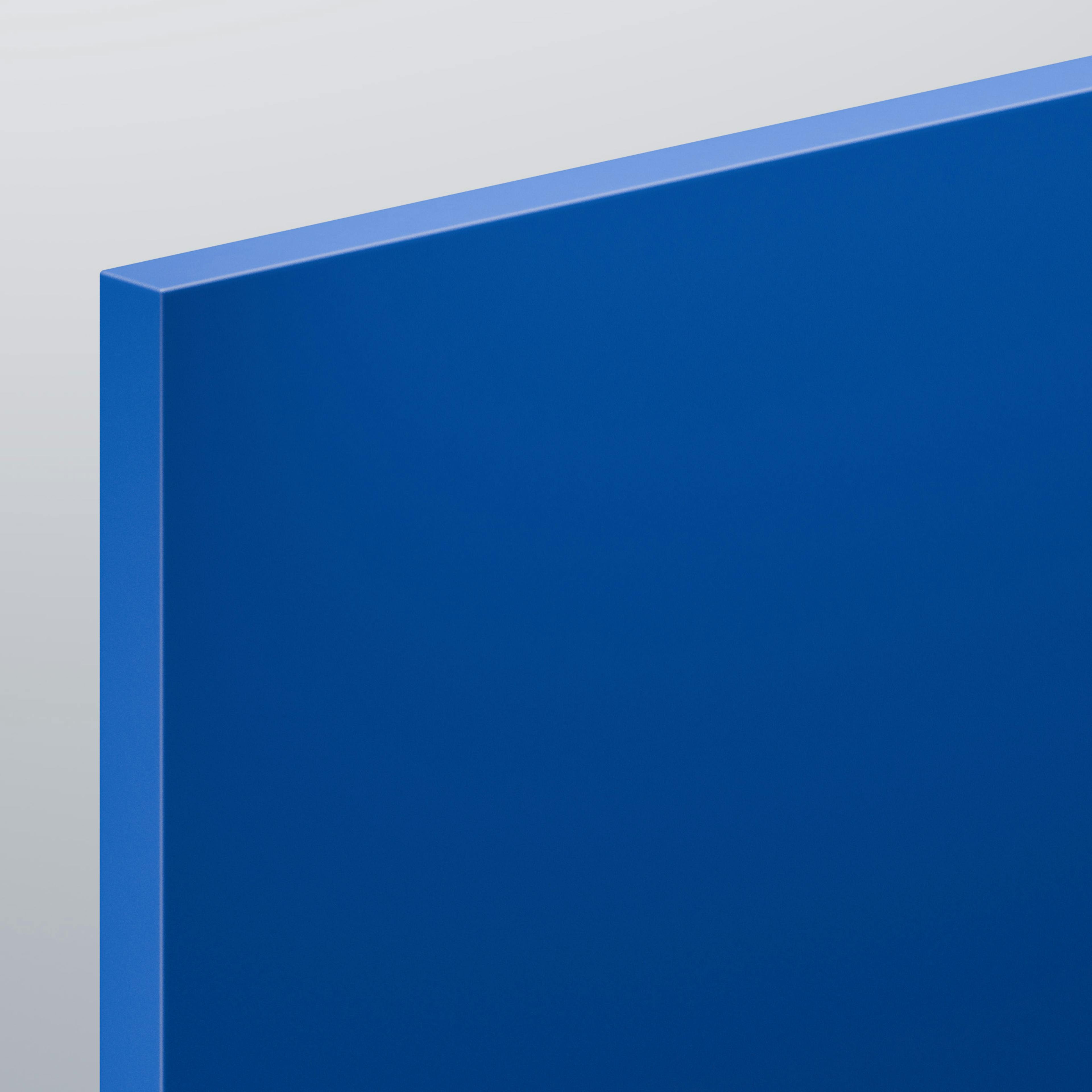 Close-up of a 3B technology product – a bright blue, uniform rectangular panel with a smooth, glossy finish.