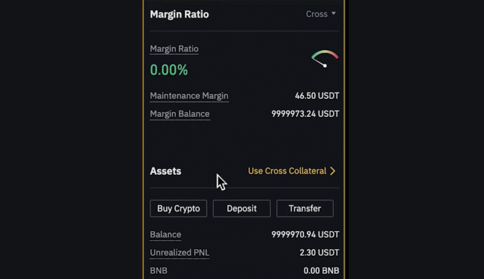 margin ratio on Binance