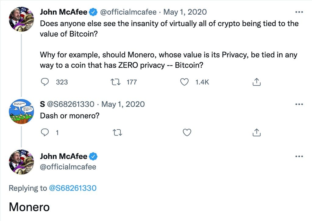 Comment John McAfee