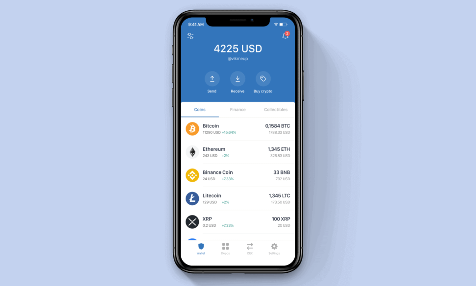 Trust Wallet Binance screenshot