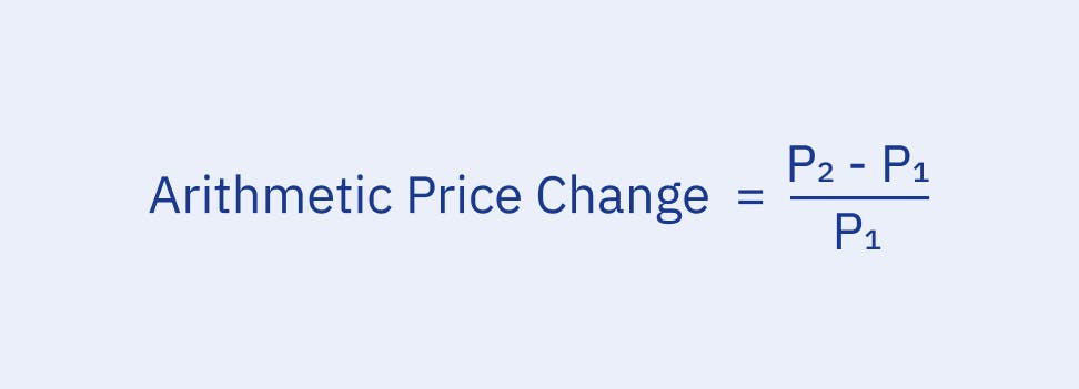 arithmetic price change