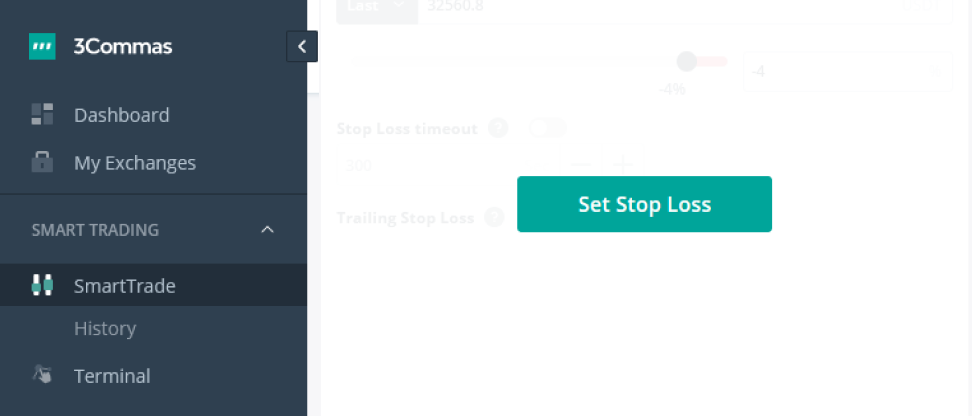 3commas stop loss trade