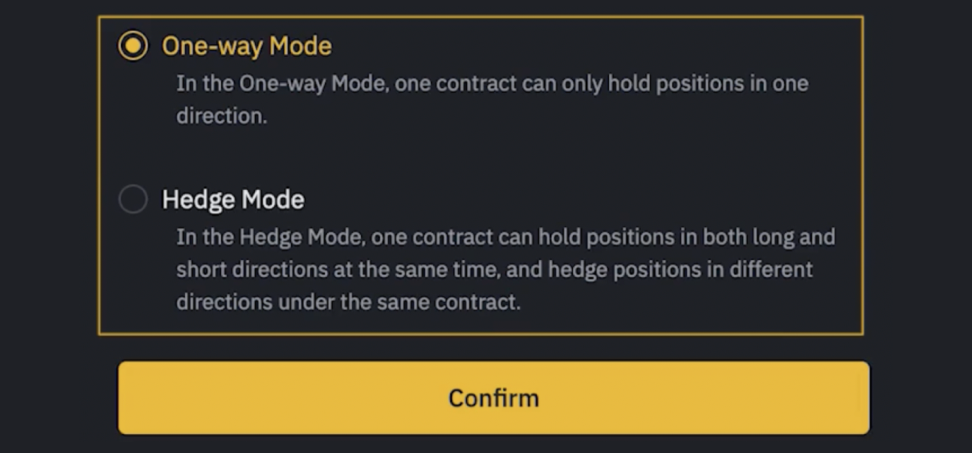 futures trading modes