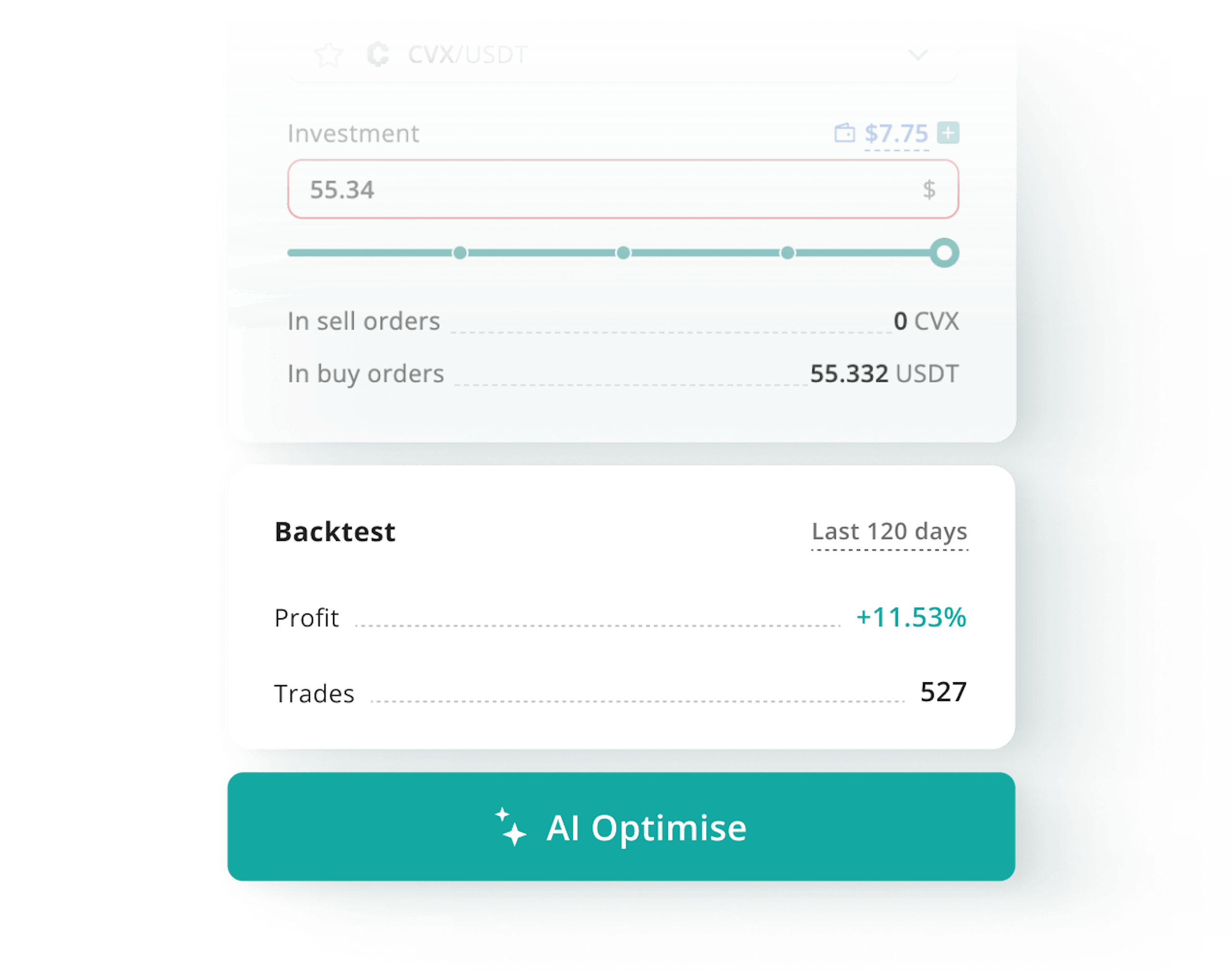 Icon Backtest & Optimize with AI