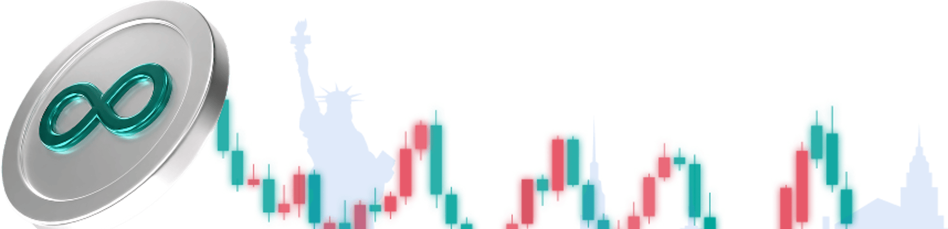 candles with coin on the left