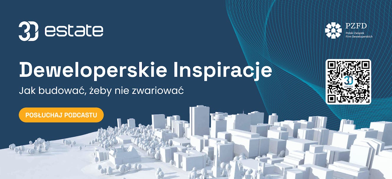 Deweloperskie Inspiracje - Banner promocyjny podcastu 3D Estate