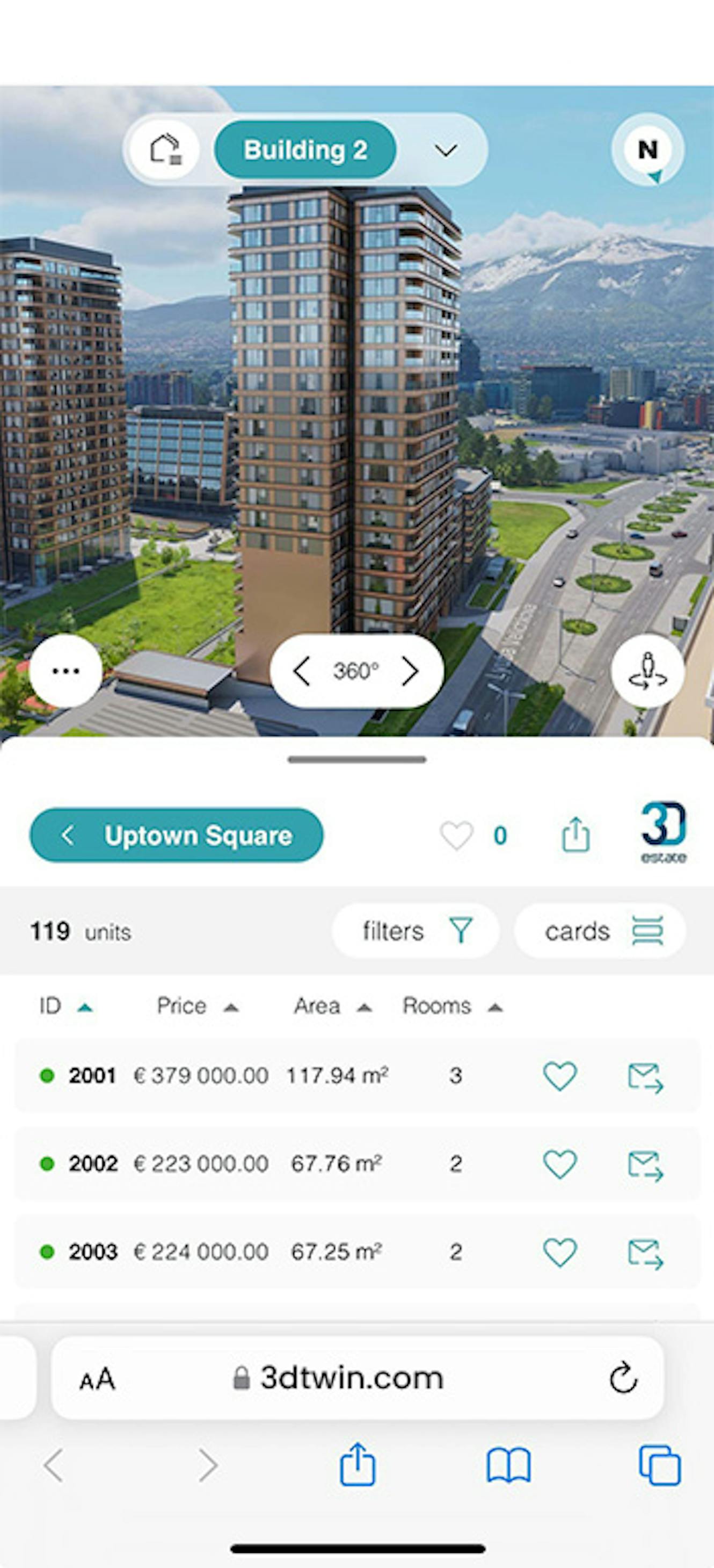 3D Twin Real Estate App