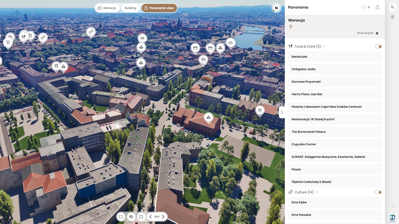 Interactive 3D architectural presentation of artist studio building transformation into modern residential apartments
