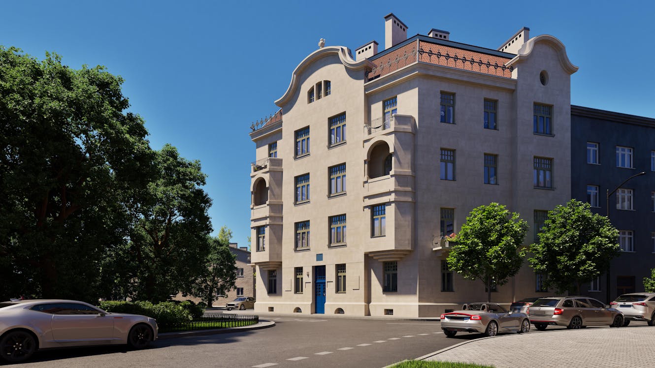 Interactive architectural visualization showcasing historic preservation and modern residential standards in Krakow