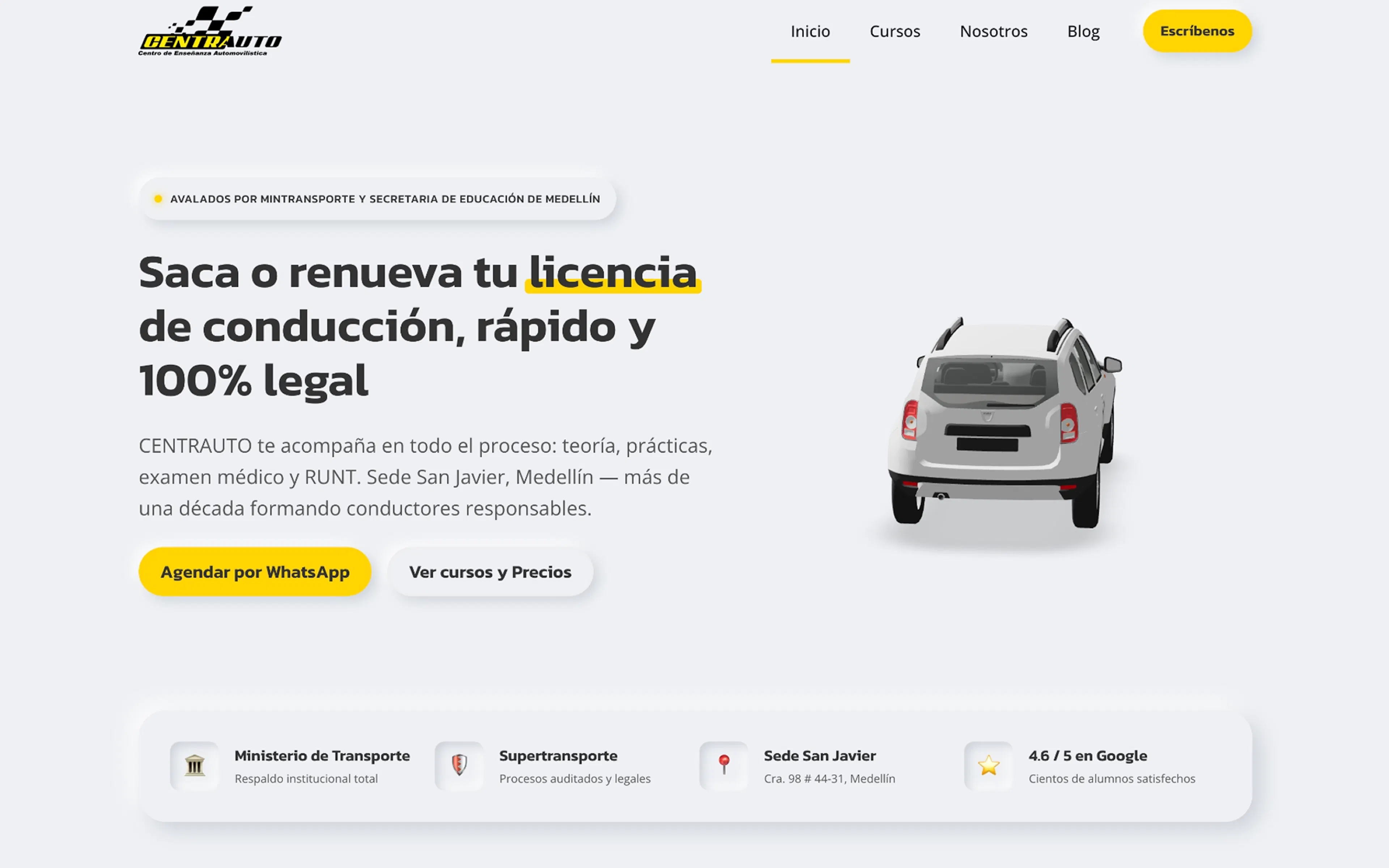 Sitio web de Centrauto