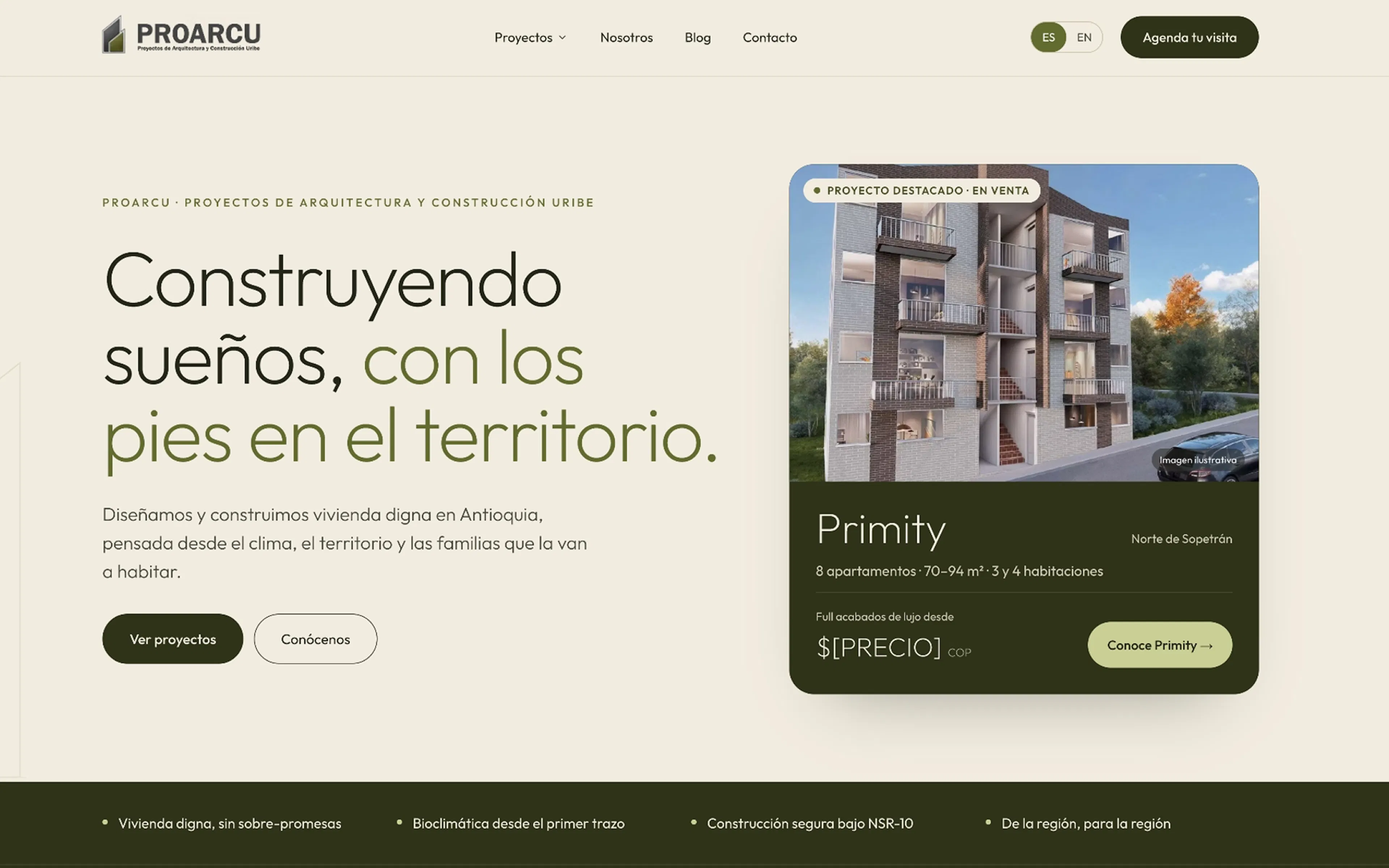 Desarrollo web: sitio web en computador