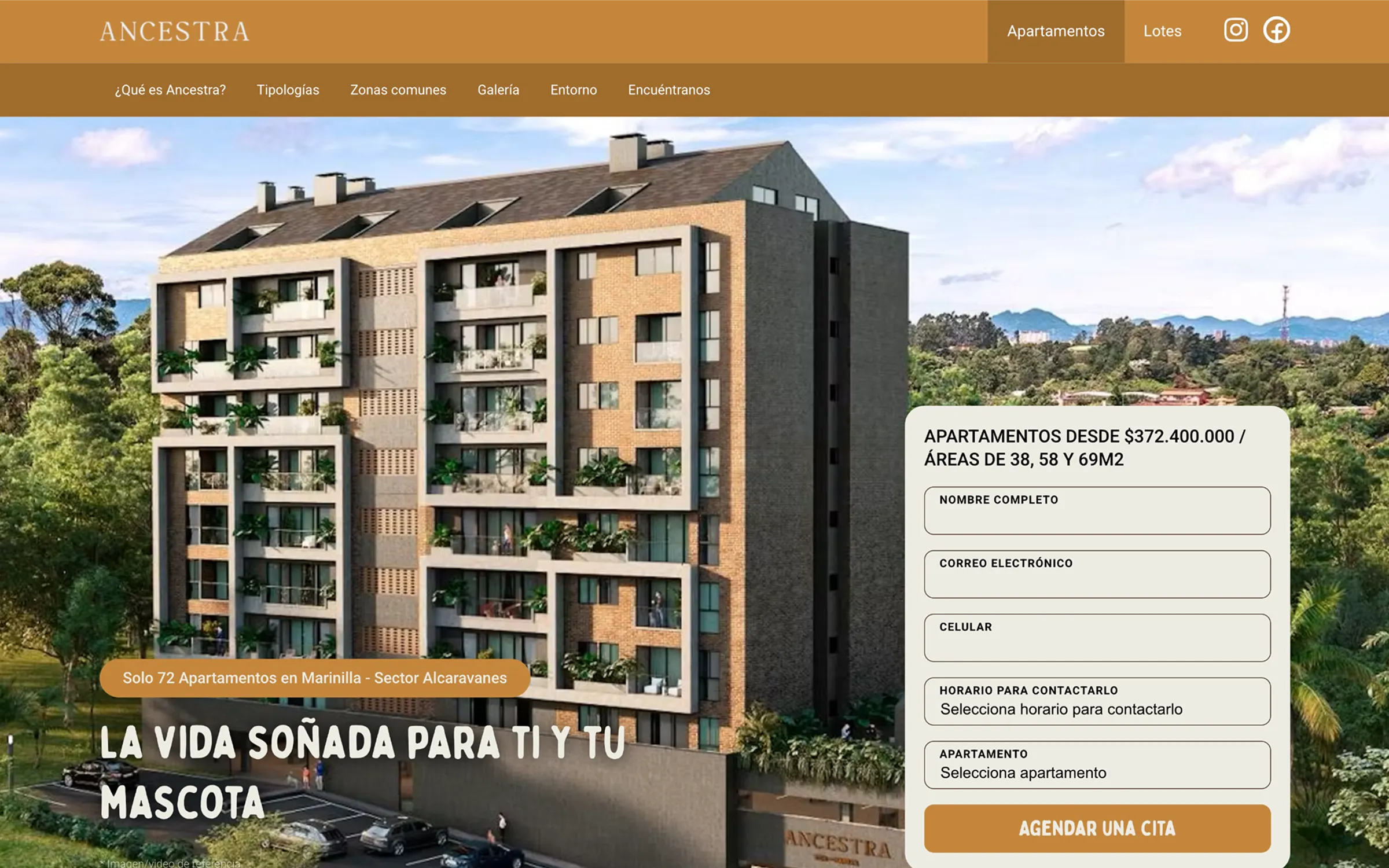 Sitio web de Proyecto Ancestra
