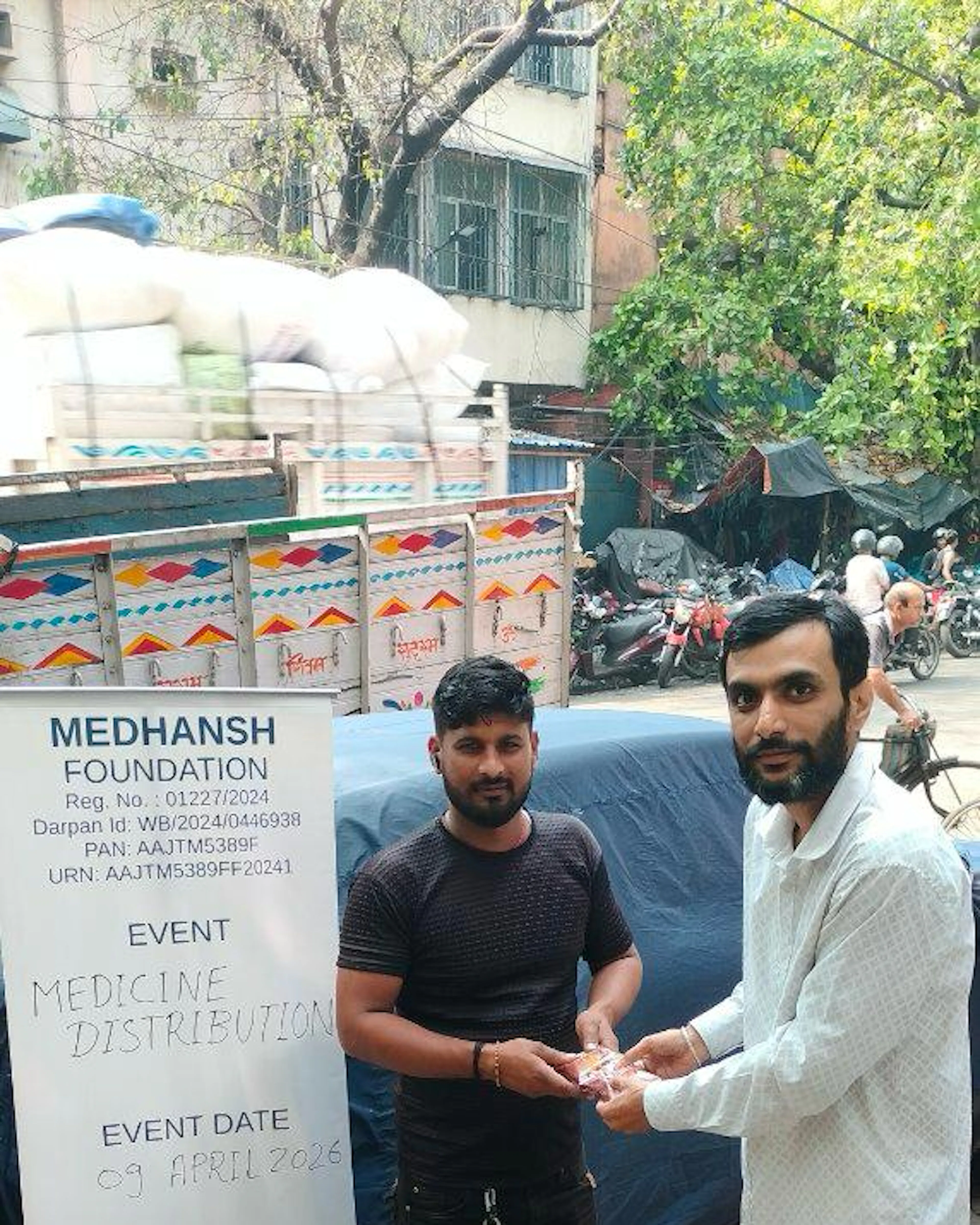 Medhansh Foundation team with community members