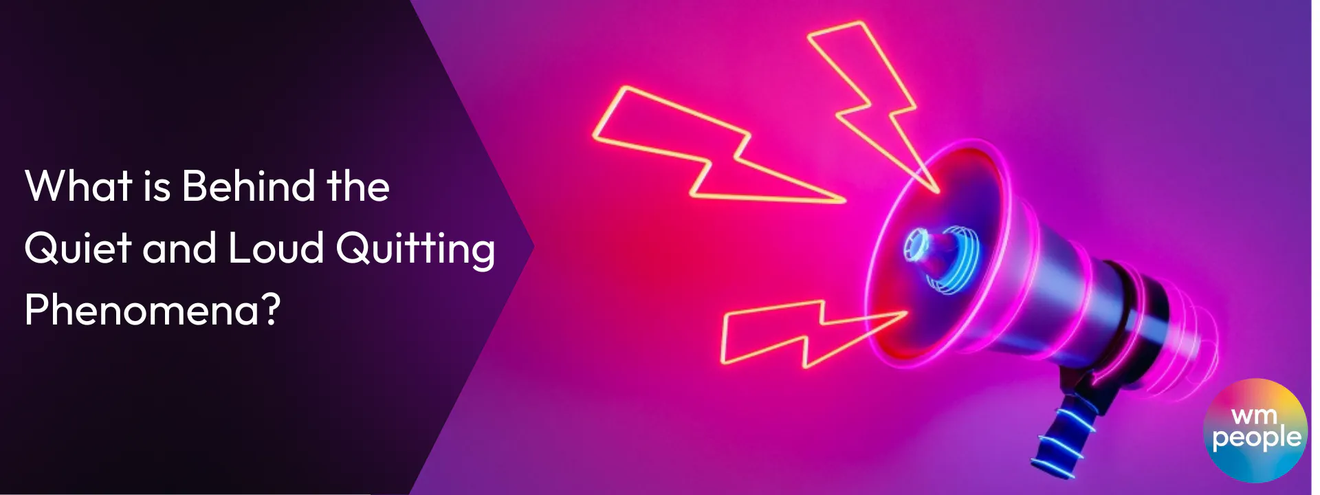 Neon megaphone